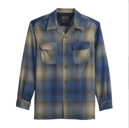 Board Shirt - Blue/Tan Ombre - M