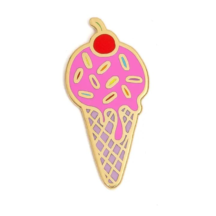 Enamel Pin - Sprinkle Ice Cream - Regular