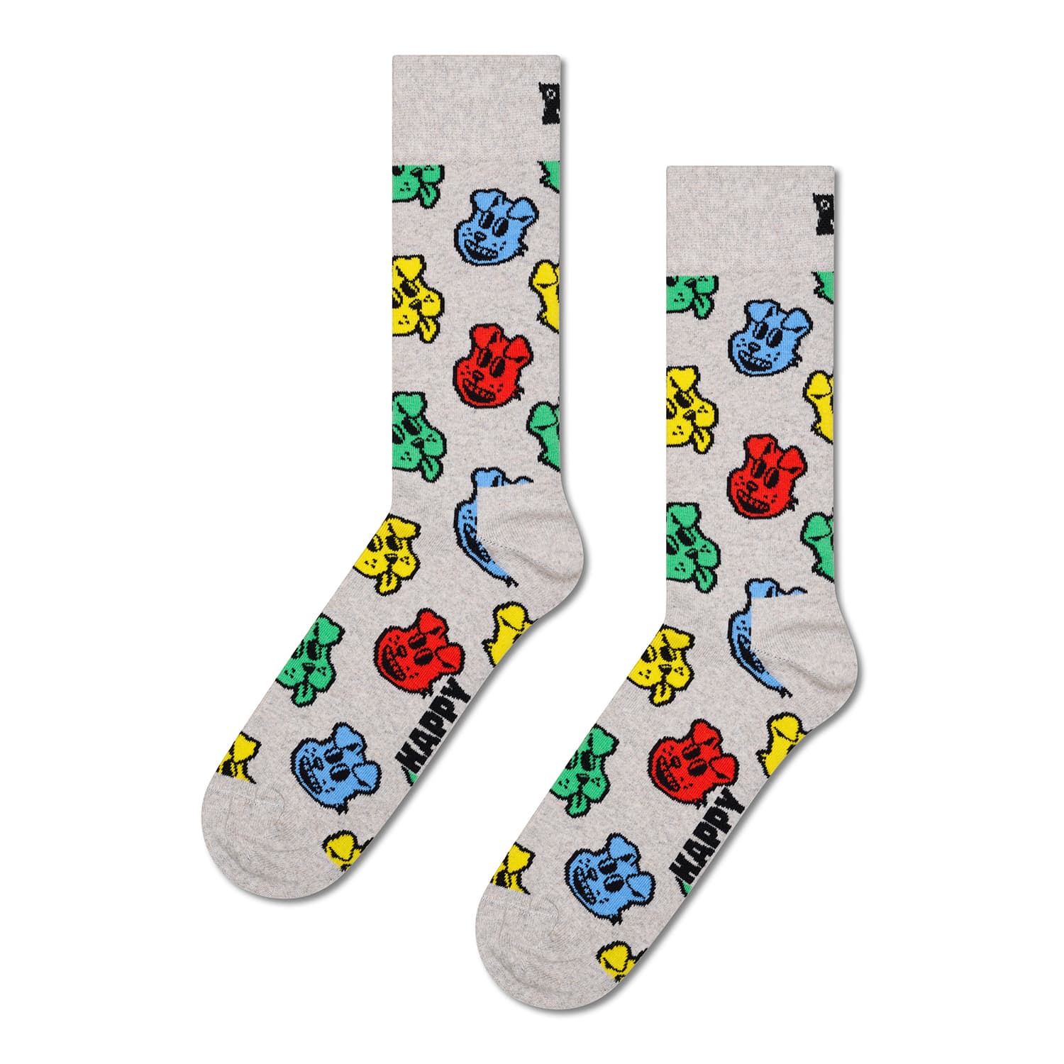 Happy Socks - Grey Dog Sock - Medium