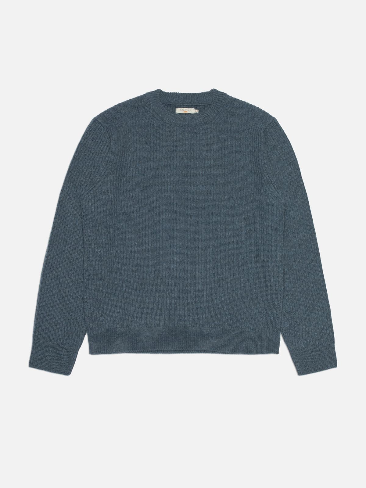 August Sweater - Blue Melange Wool - M