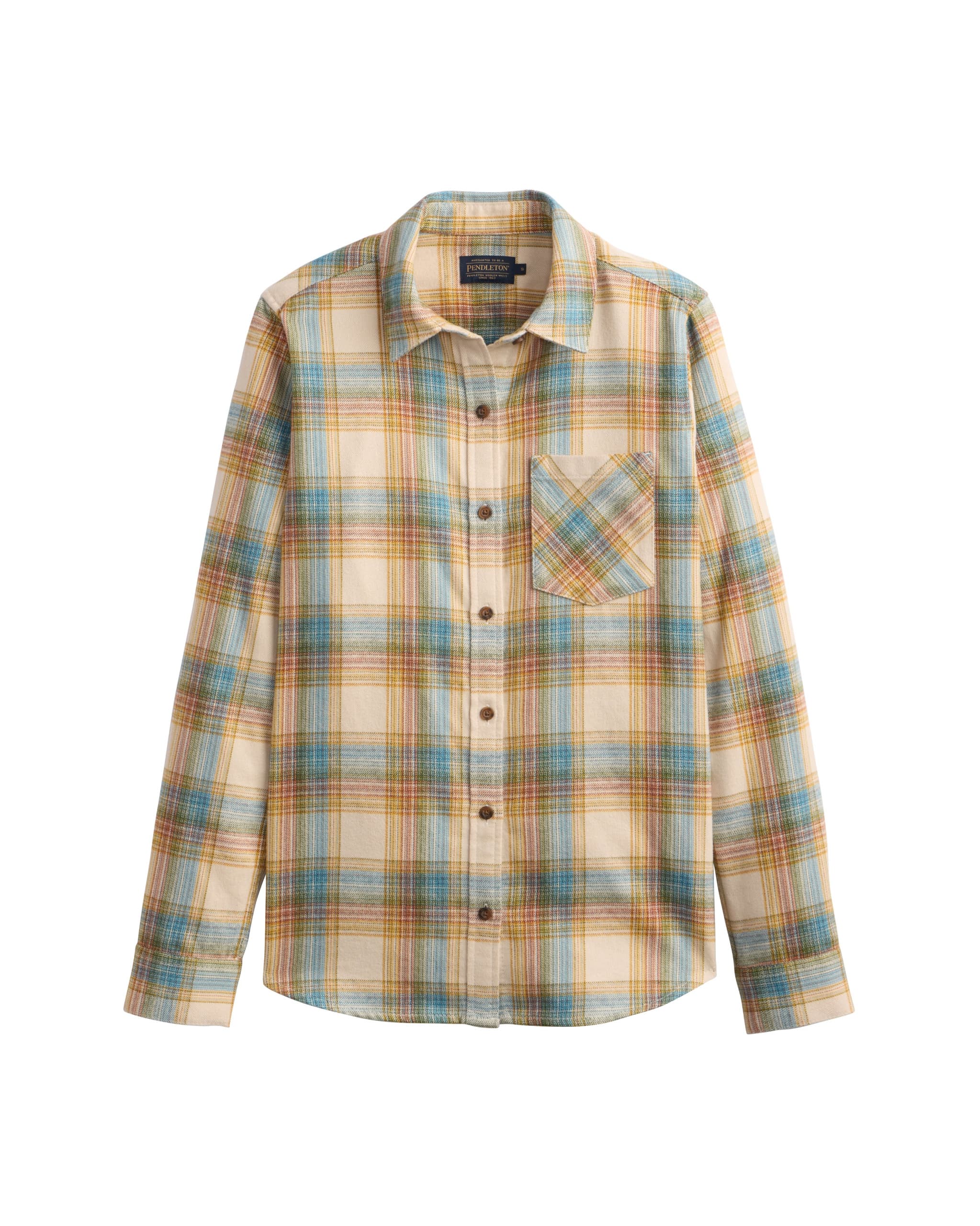 Ivory Plaid Perfect One Pocket Shirt