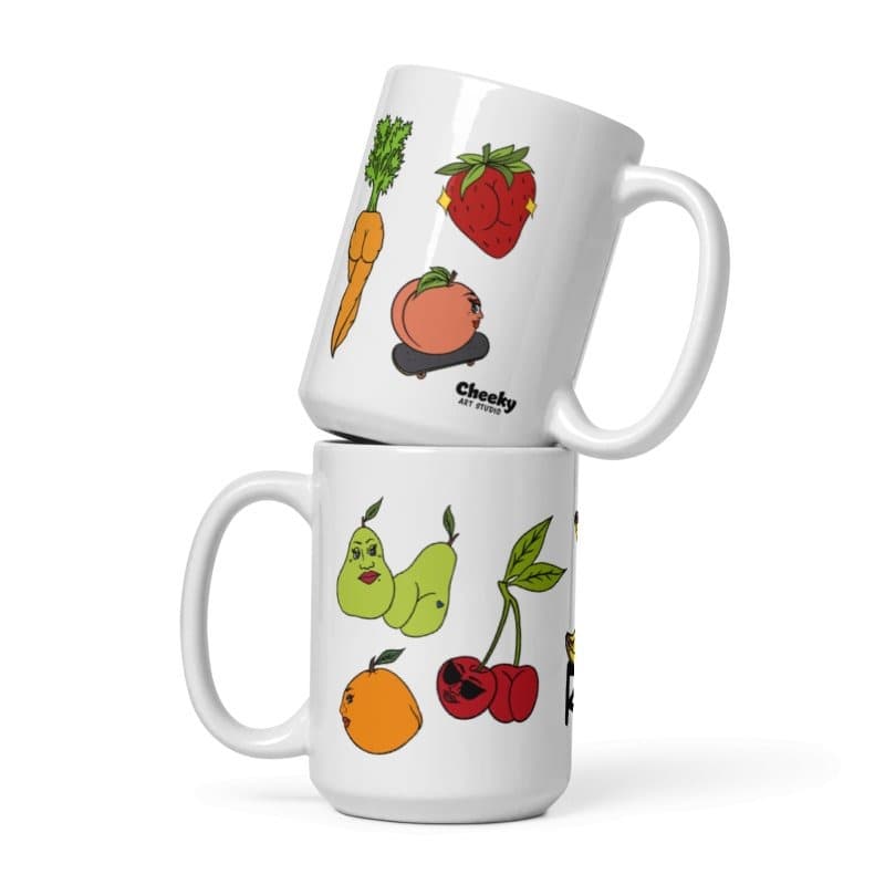 foodie booties 15 oz ceramic mug - Default