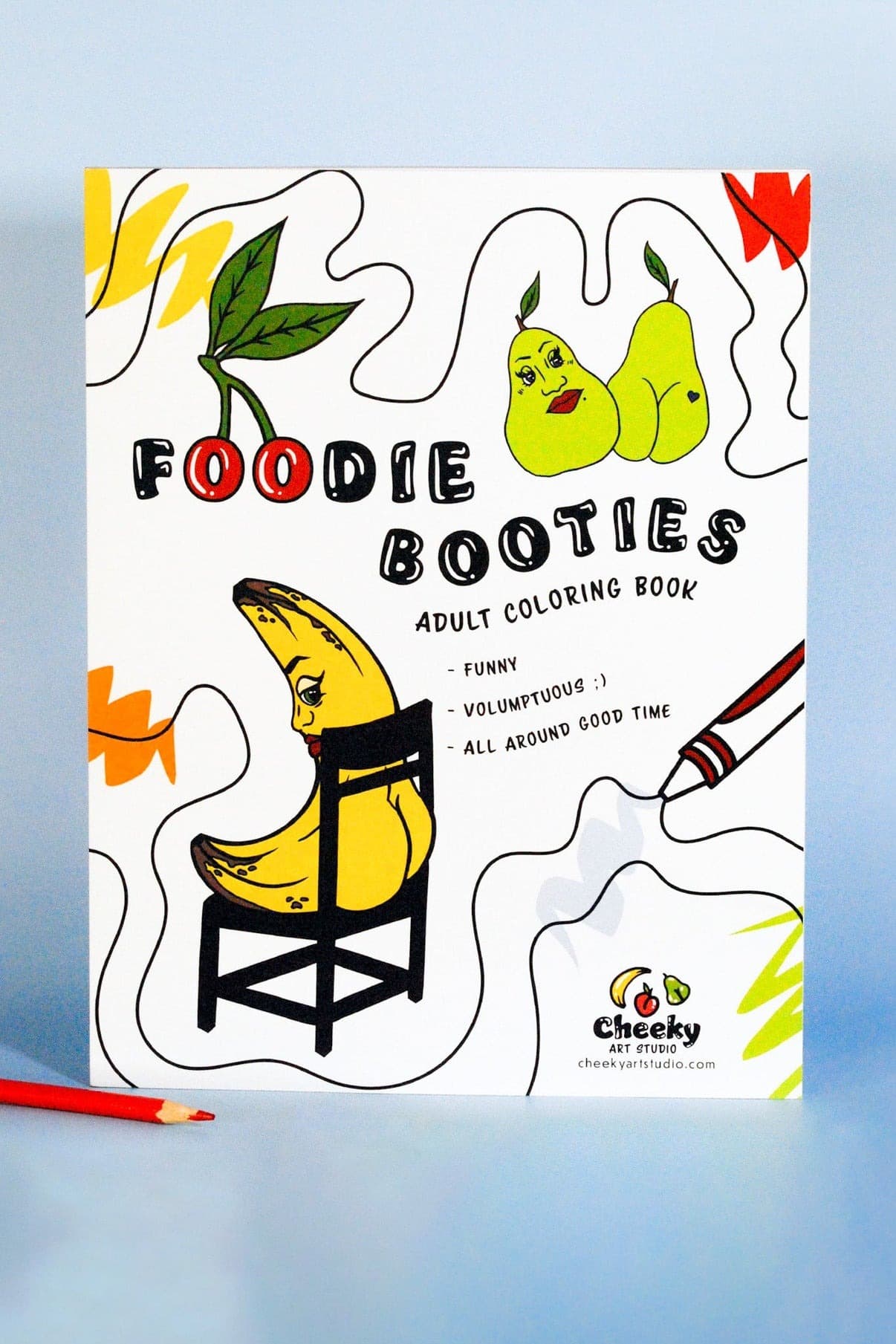 foodie booties cheeky adult coloring books