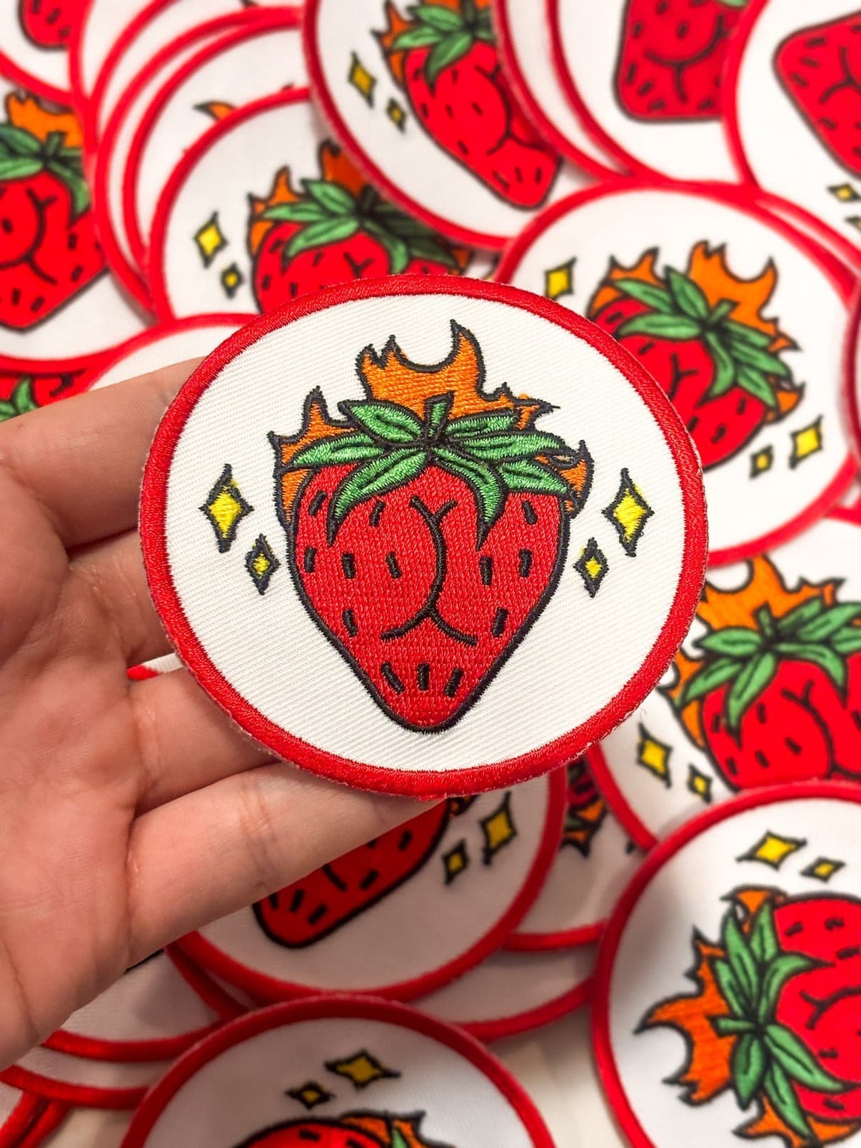 flamin' hot strawbooty patch - Default