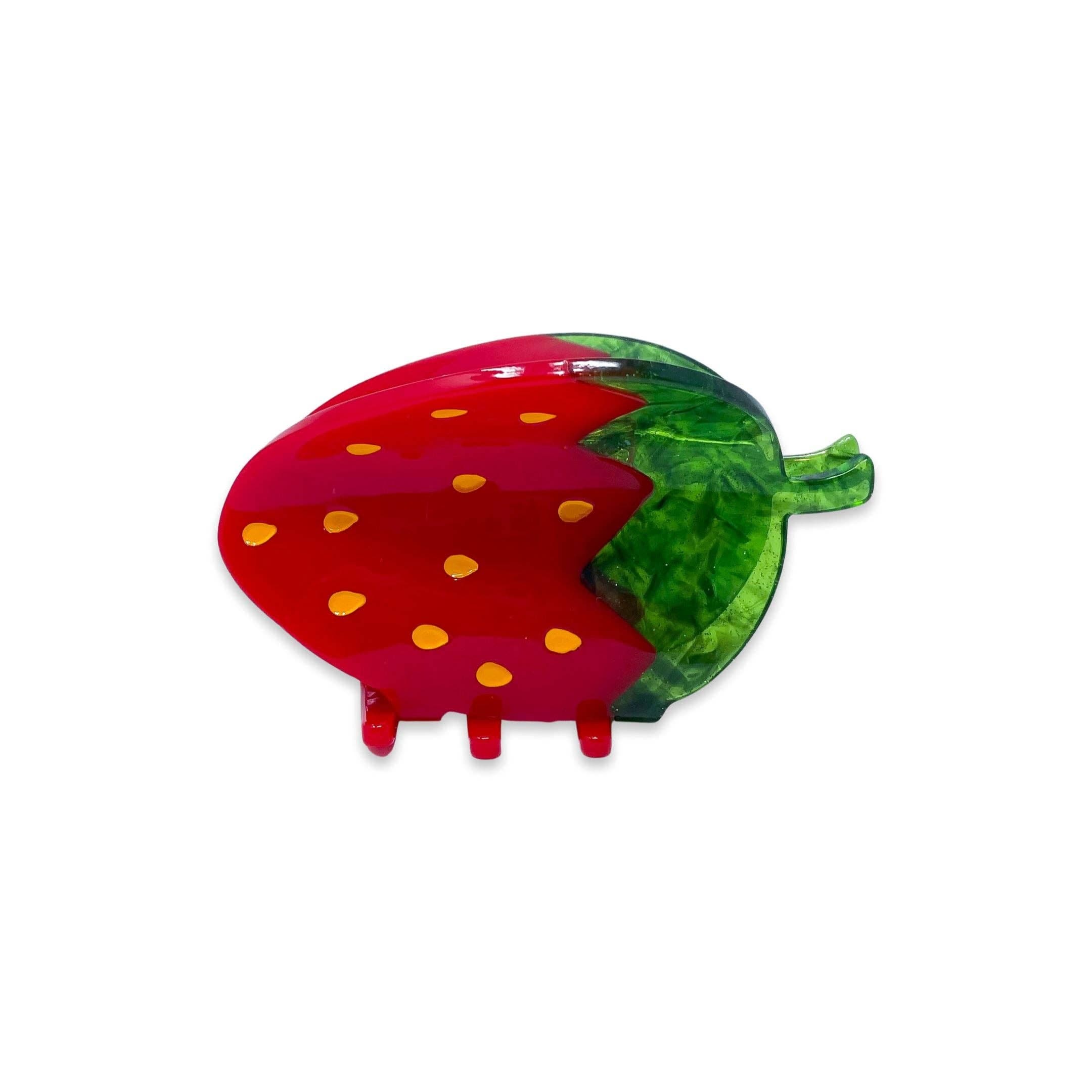 midi strawberry hair claw clip - Default