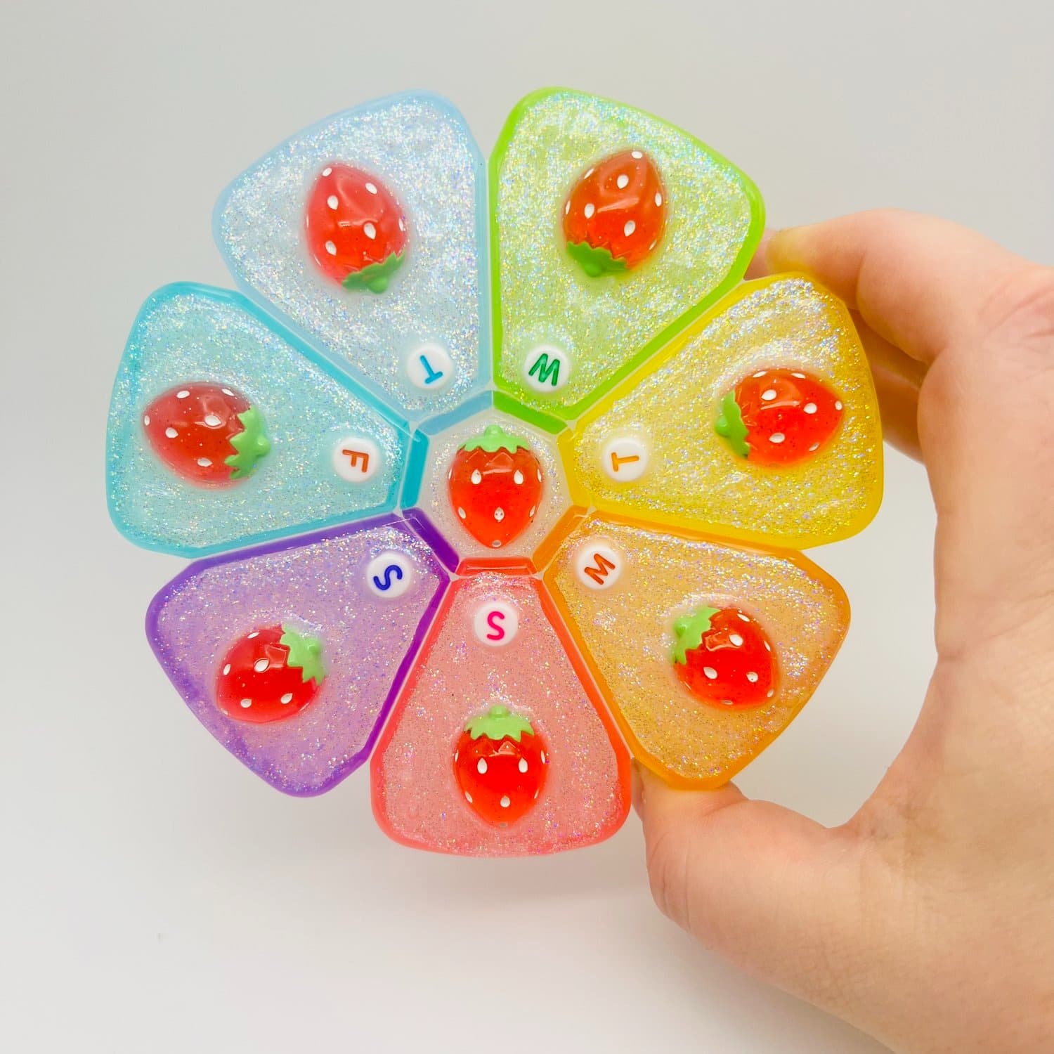 rainbow gummy bear pill box - Default