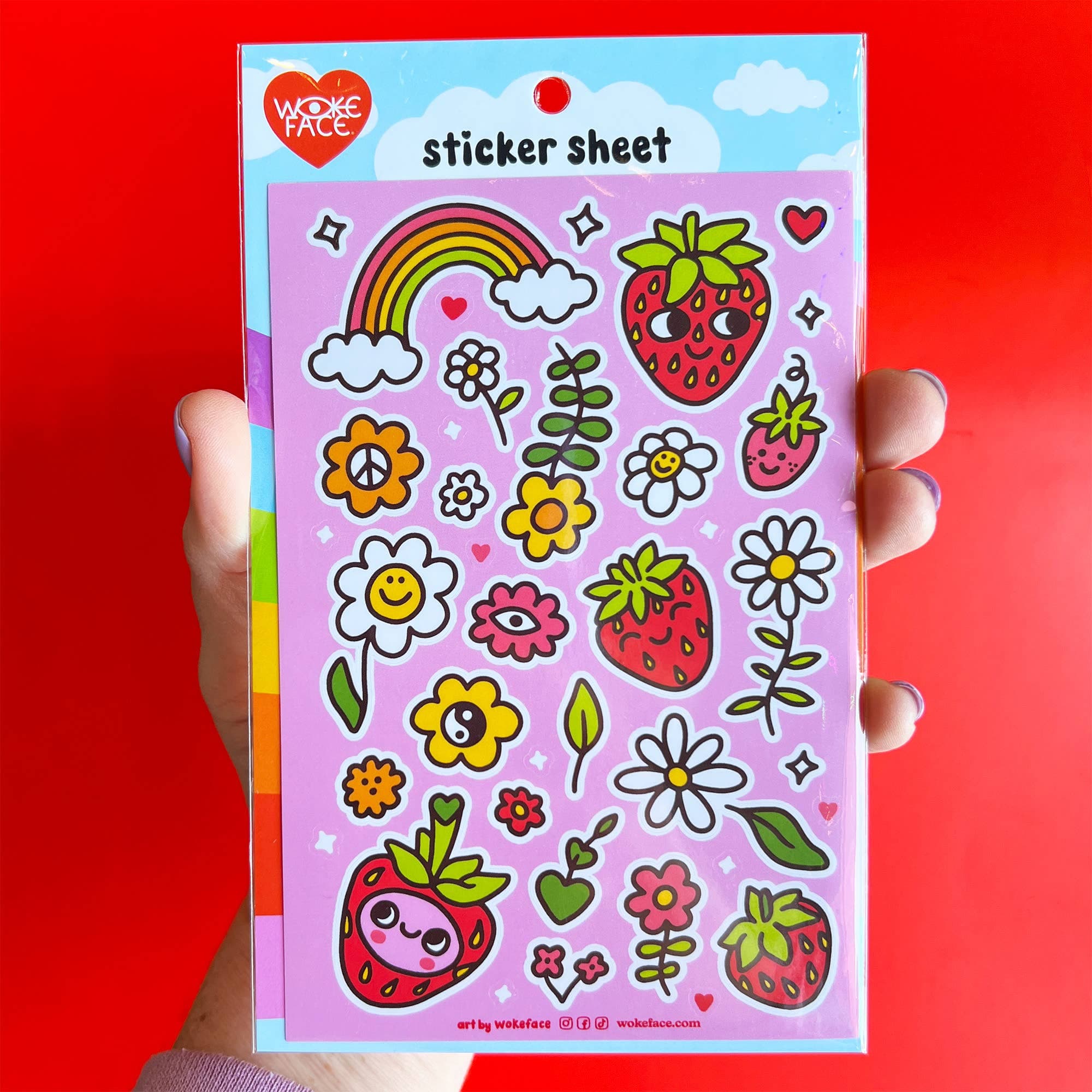 strawbebby sticker sheet - Default