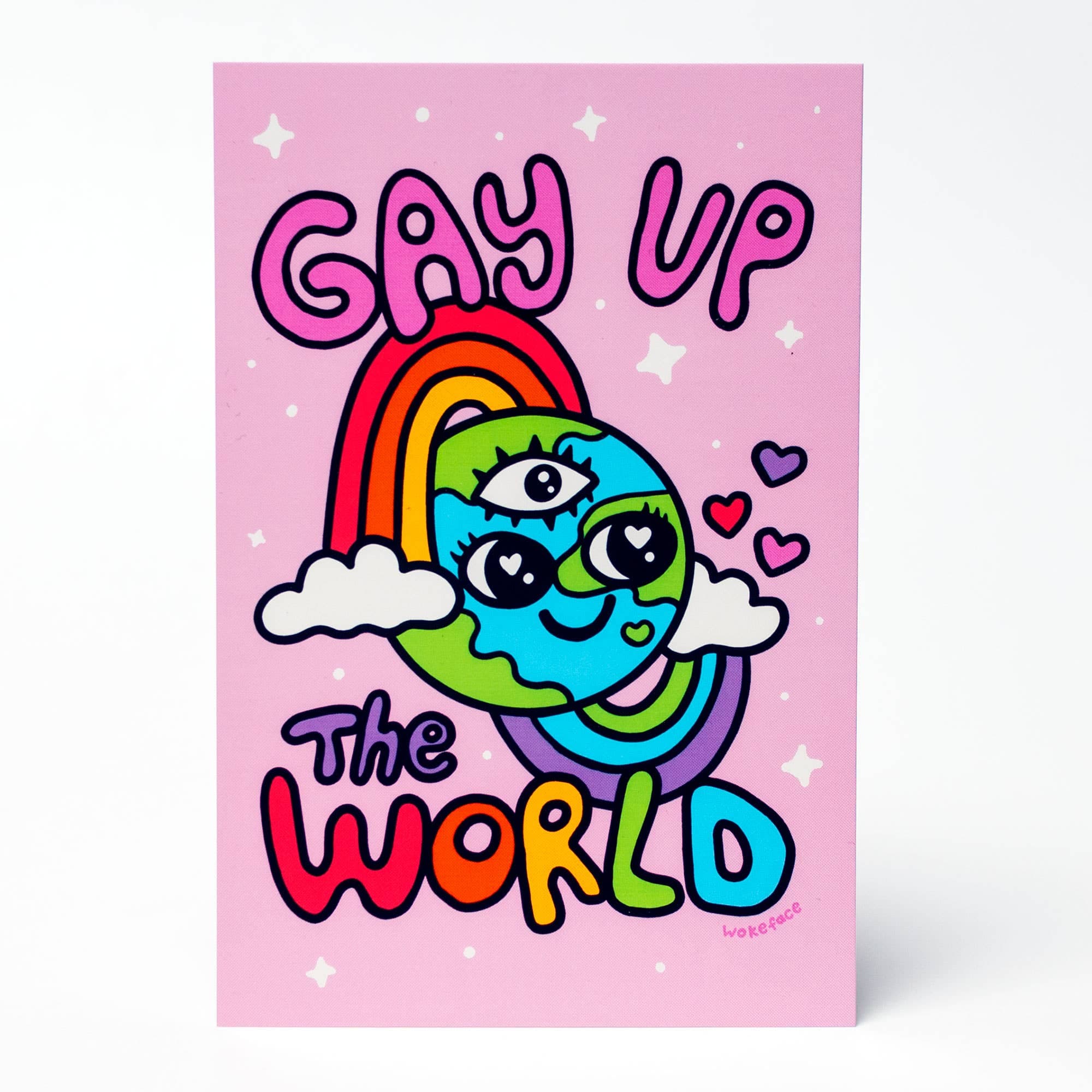 gay up the world card - Default