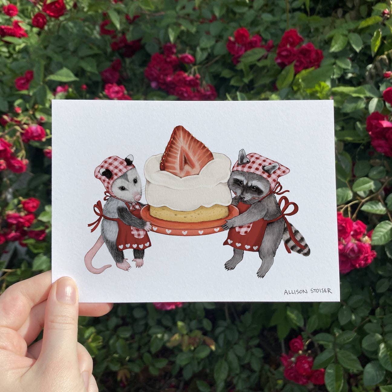 strawberry shortcake critters print (5x7) (5x7 pink frame) - Default