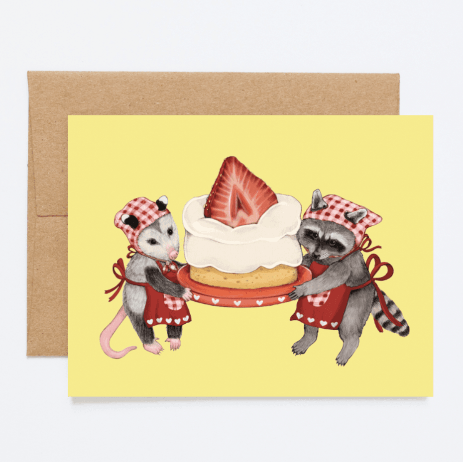 strawberry shortcake critters card - Default