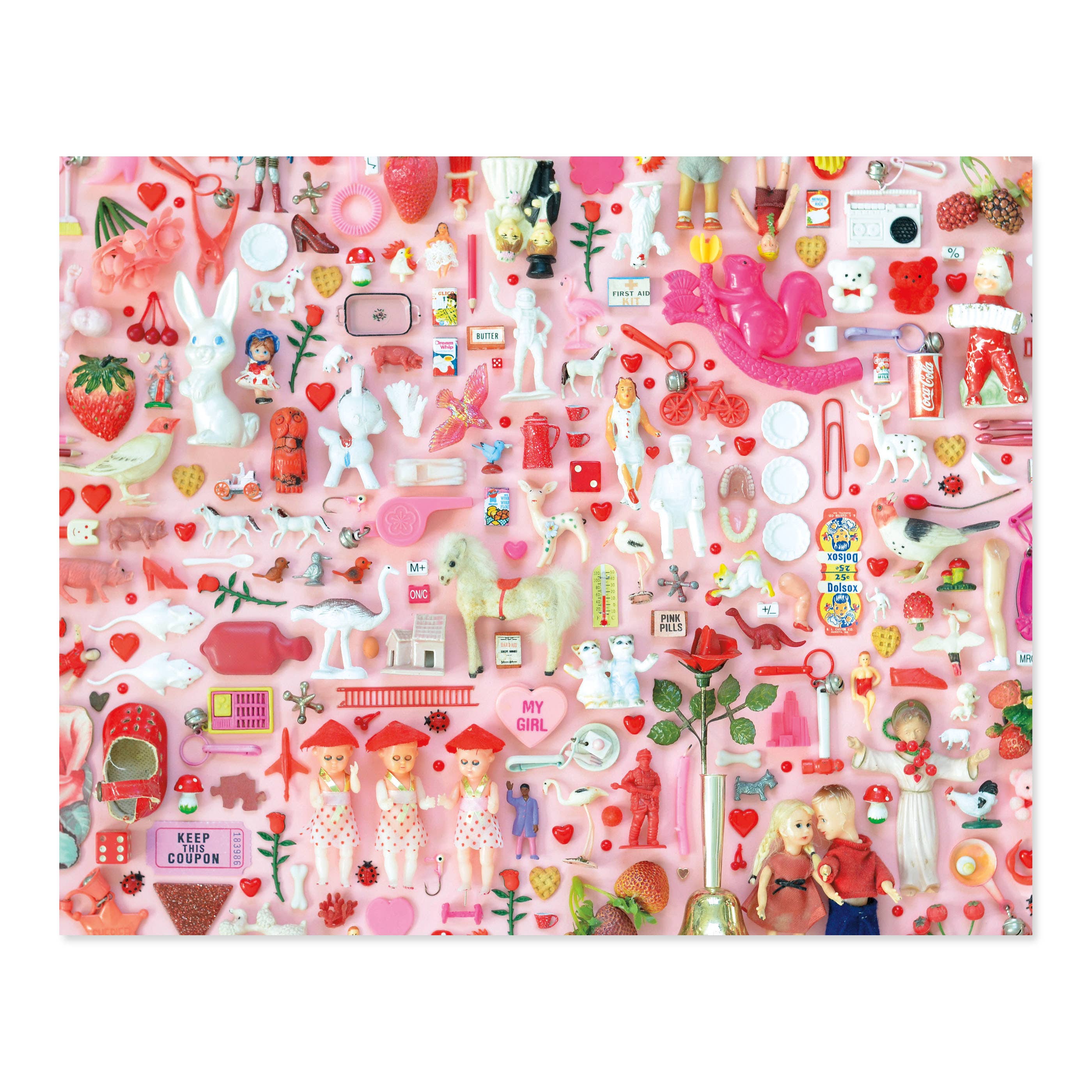 i spy tiny things love print (8x10) (8x10 pink frame) - Default