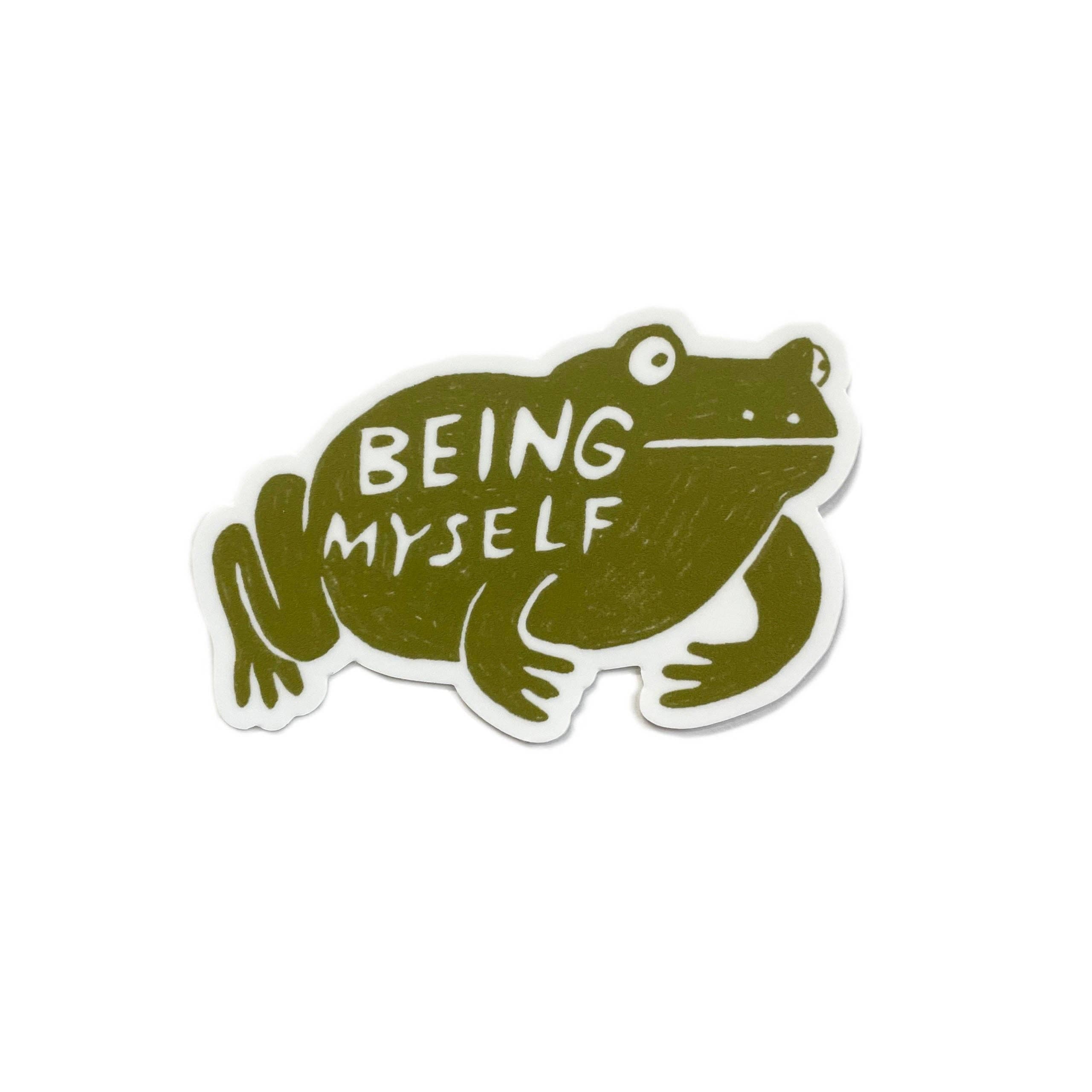 being myself frog sticker - Regular