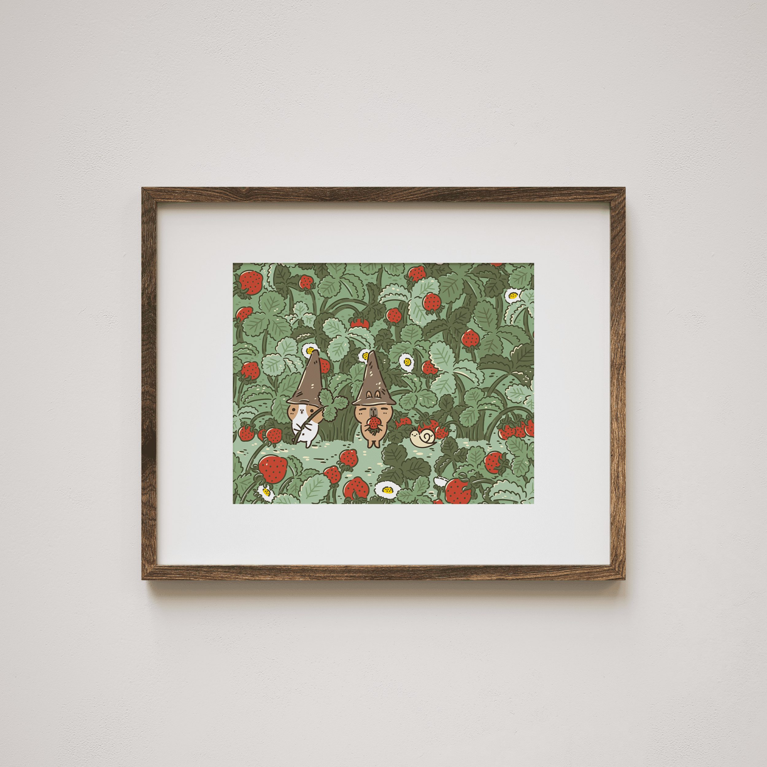 strawberry season with bubu & moonch (8x10) - Default