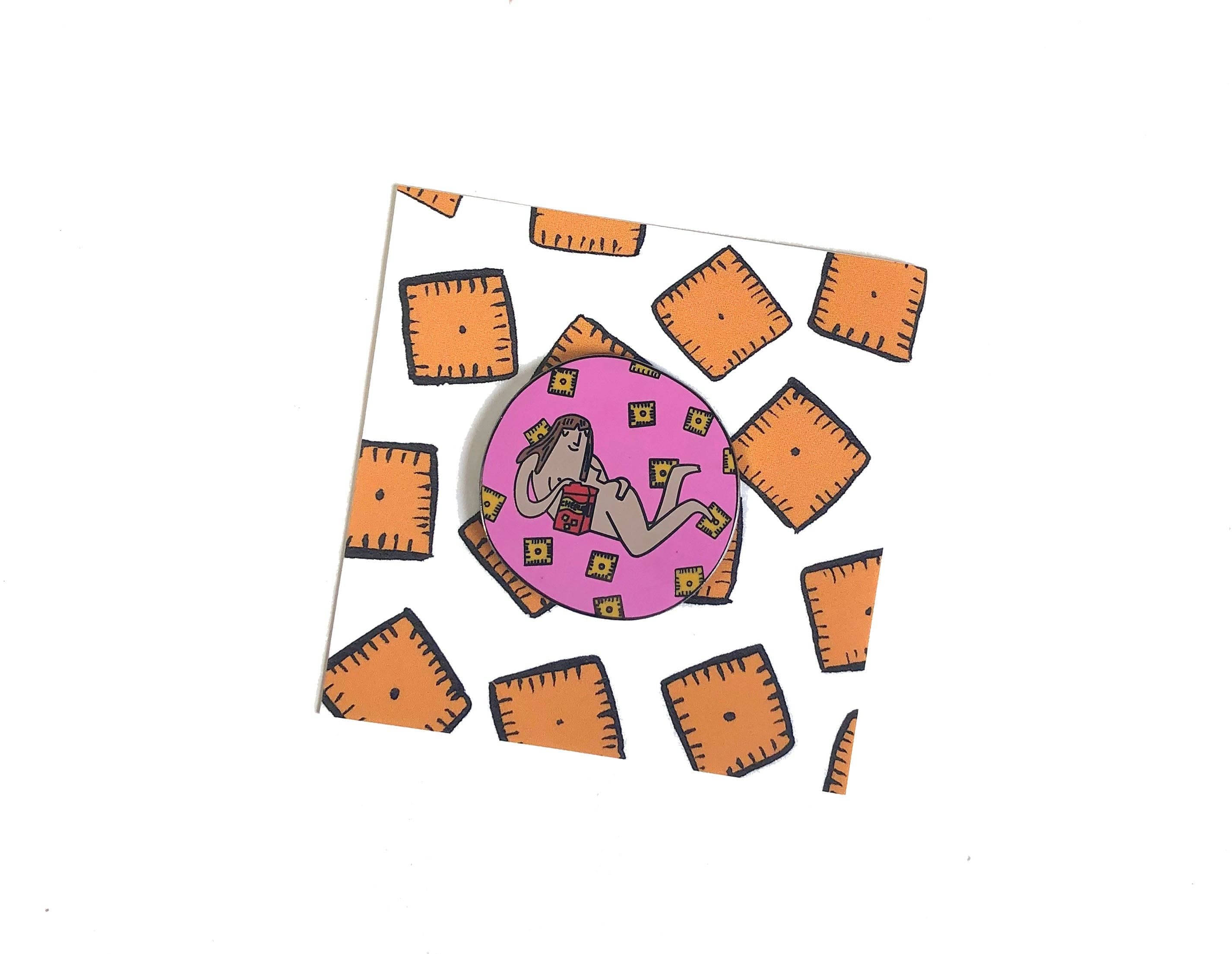 i luv cheez-itz girl pin - Regular