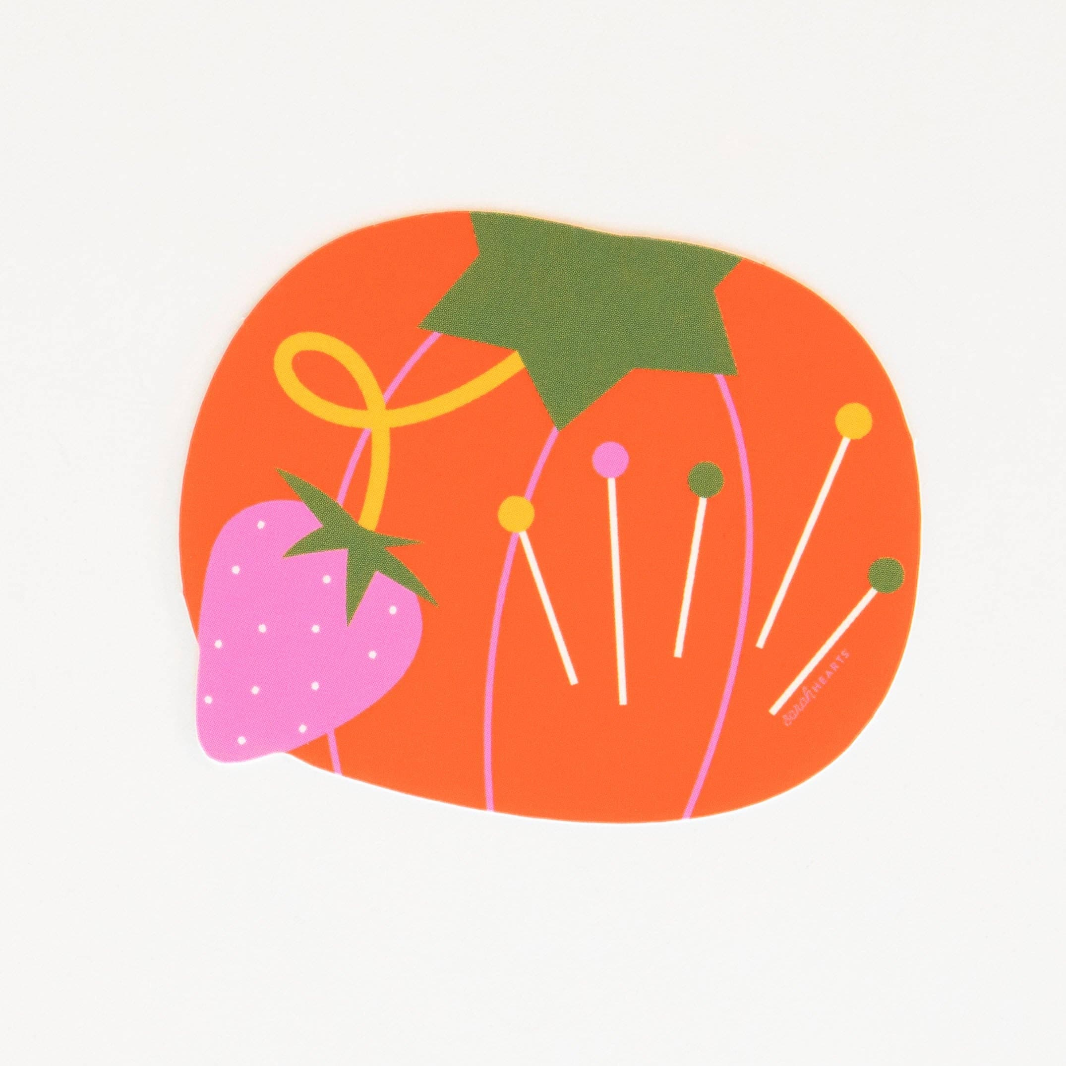 tomato pin cushion sticker - Regular