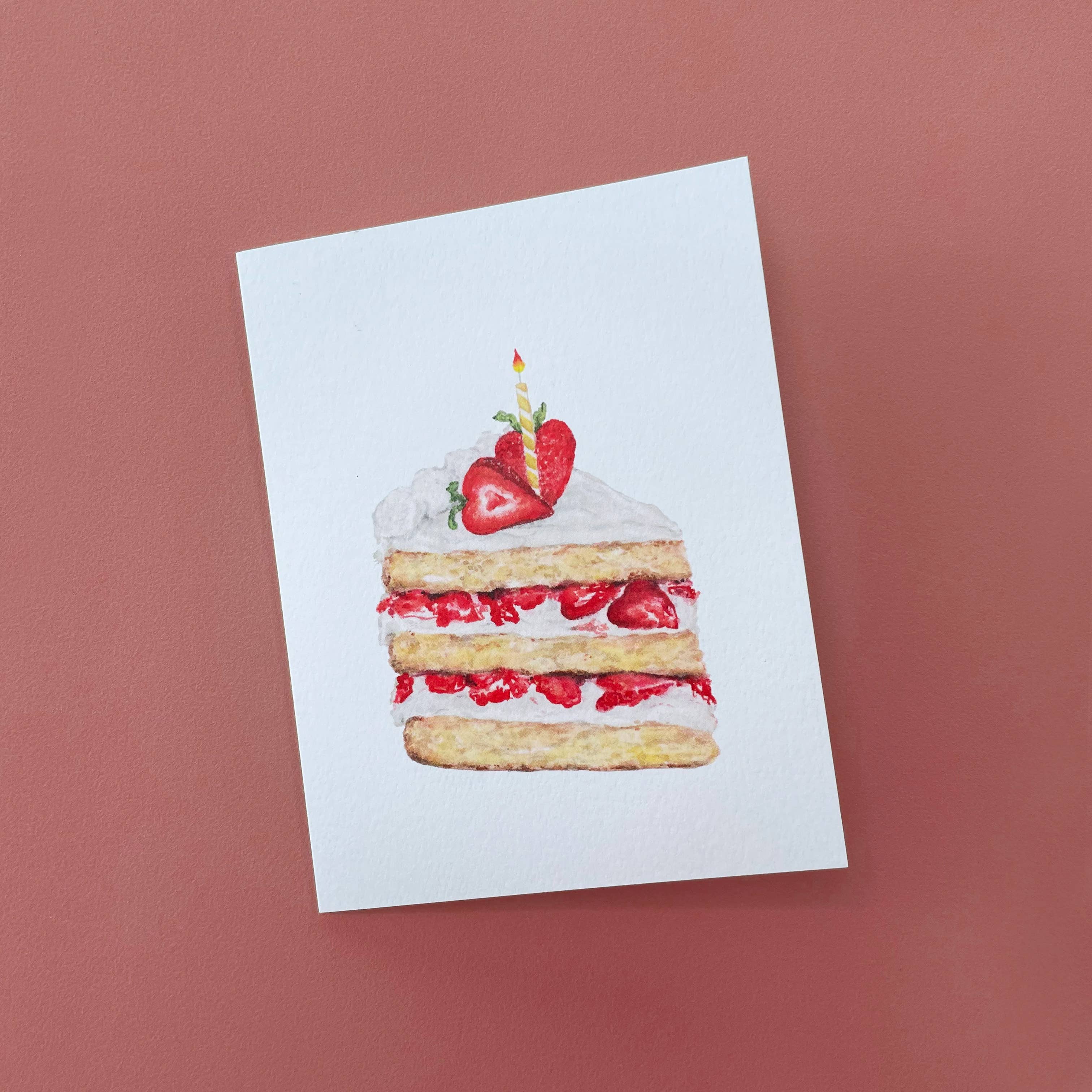 strawberry shortcake birthday card - Regular