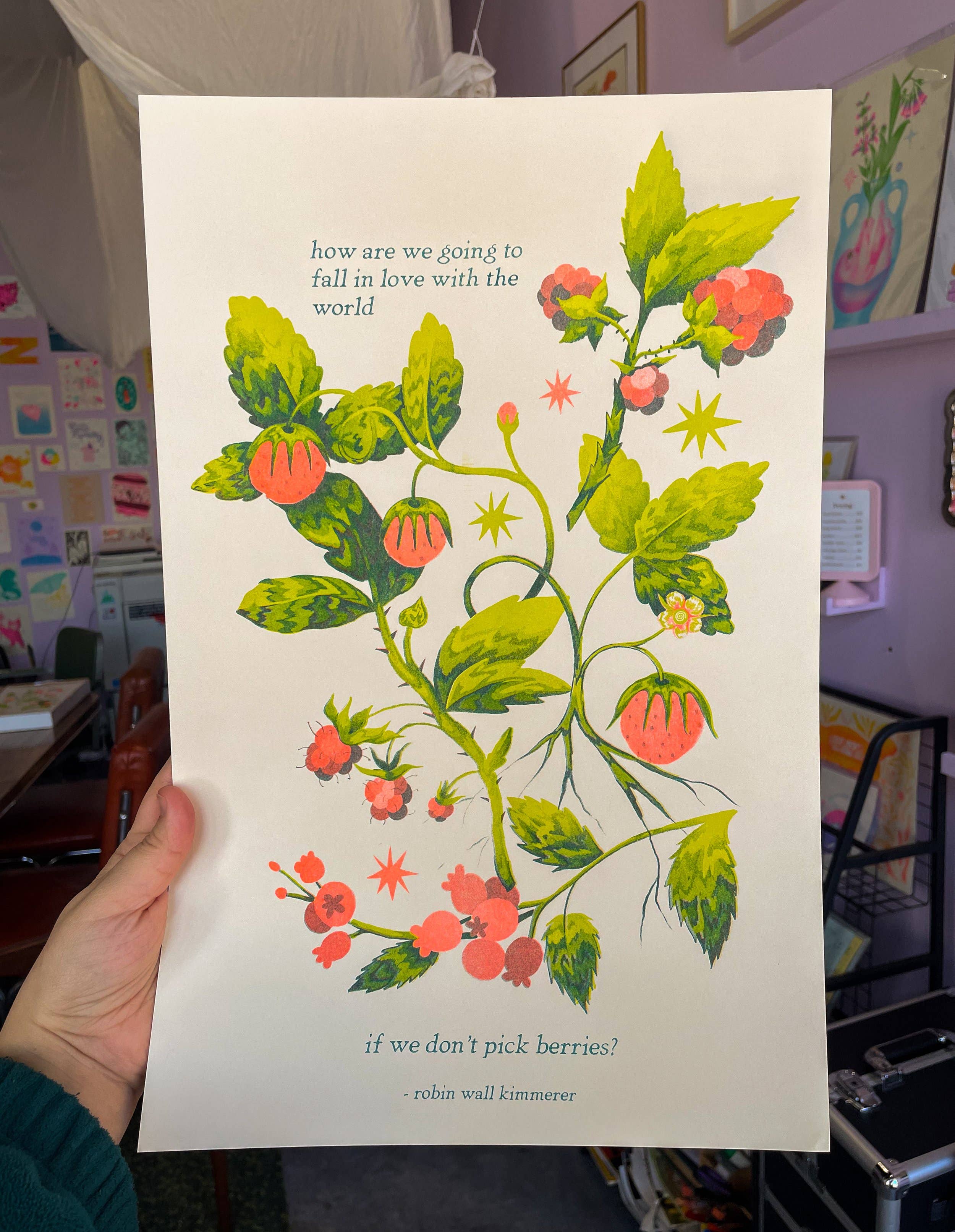 berry gifts riso print - Regular