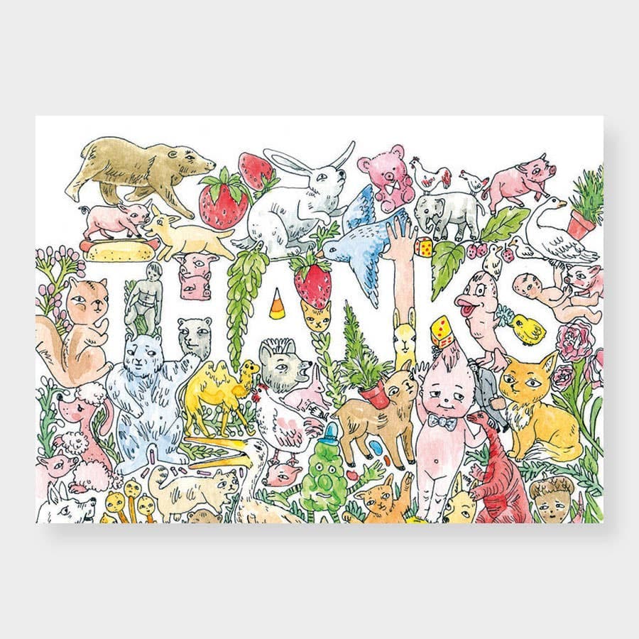 thanks! balancing characters card - Regular