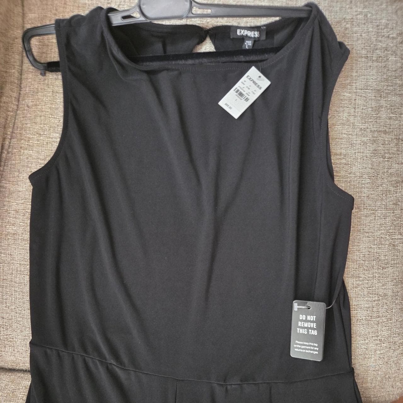 Express black jumpsuit size L #express #jumpsuit