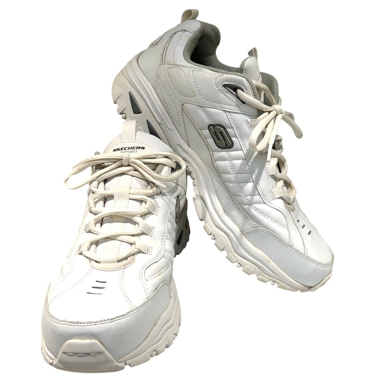 Skechers 50081 Mens Size 15 White Walking Athletic Shoes Comfort Sneakers