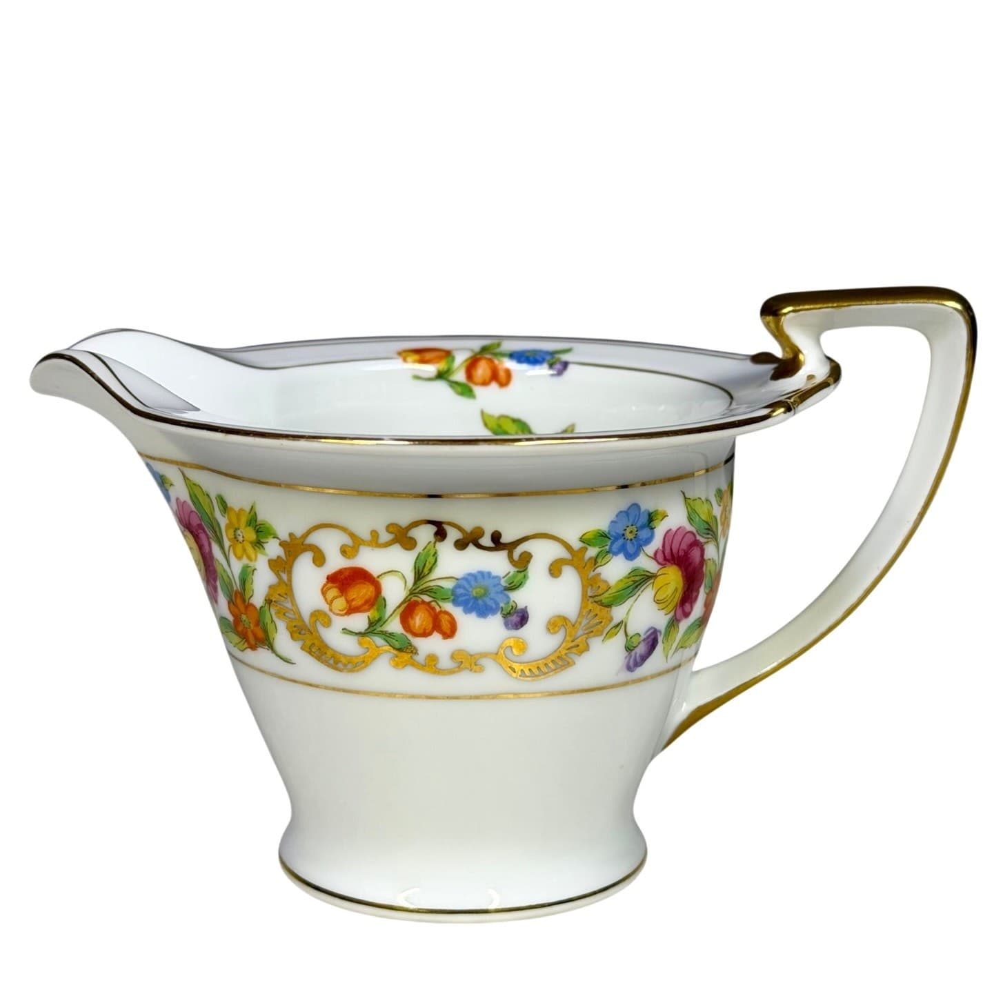 Noritake Retired 'Dresdena' 1931-1940 Backstamp Footed Cream Pitcher-Rare