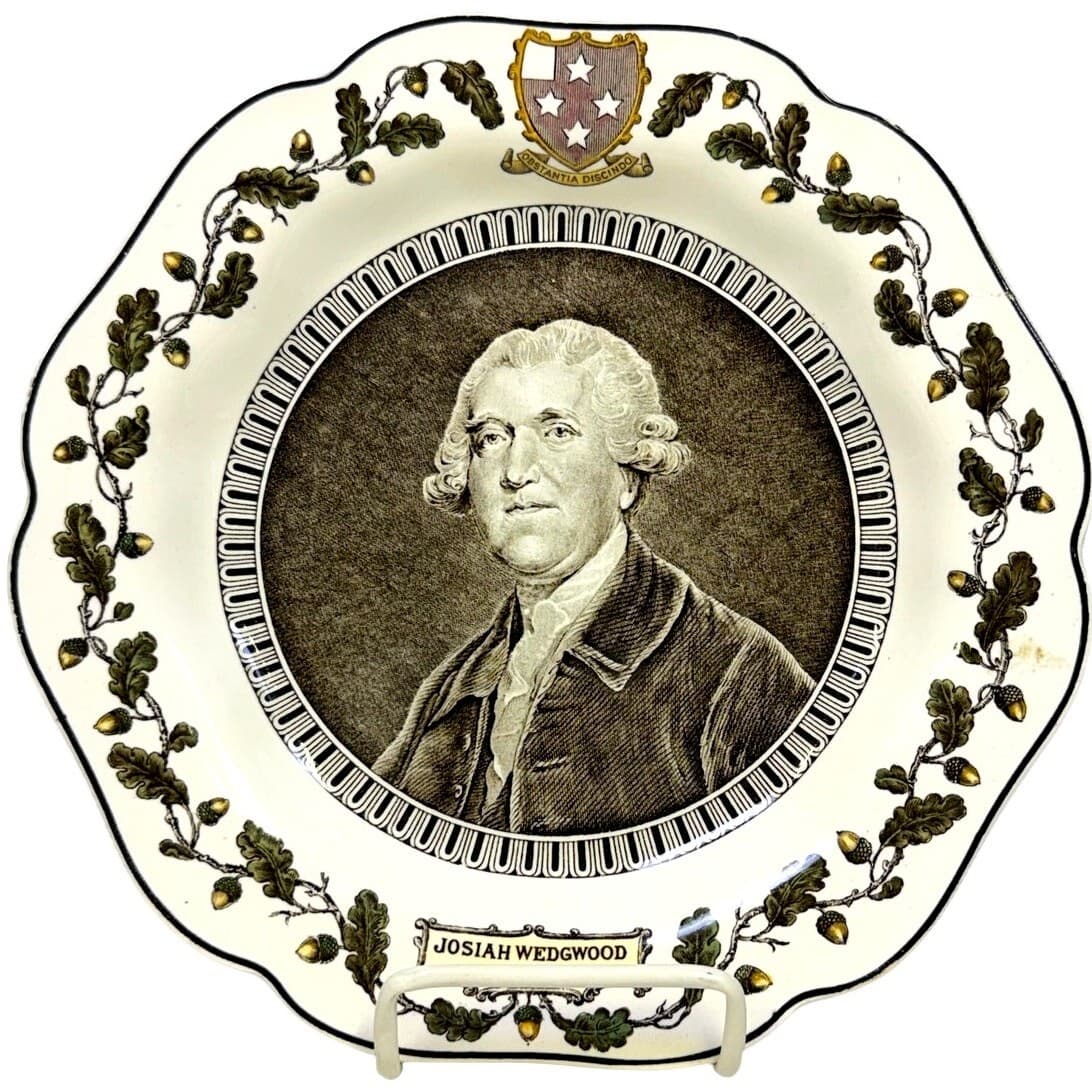 Antique 1930 Josiah Wedgwood Etruria England Creamware Commemorative Plate