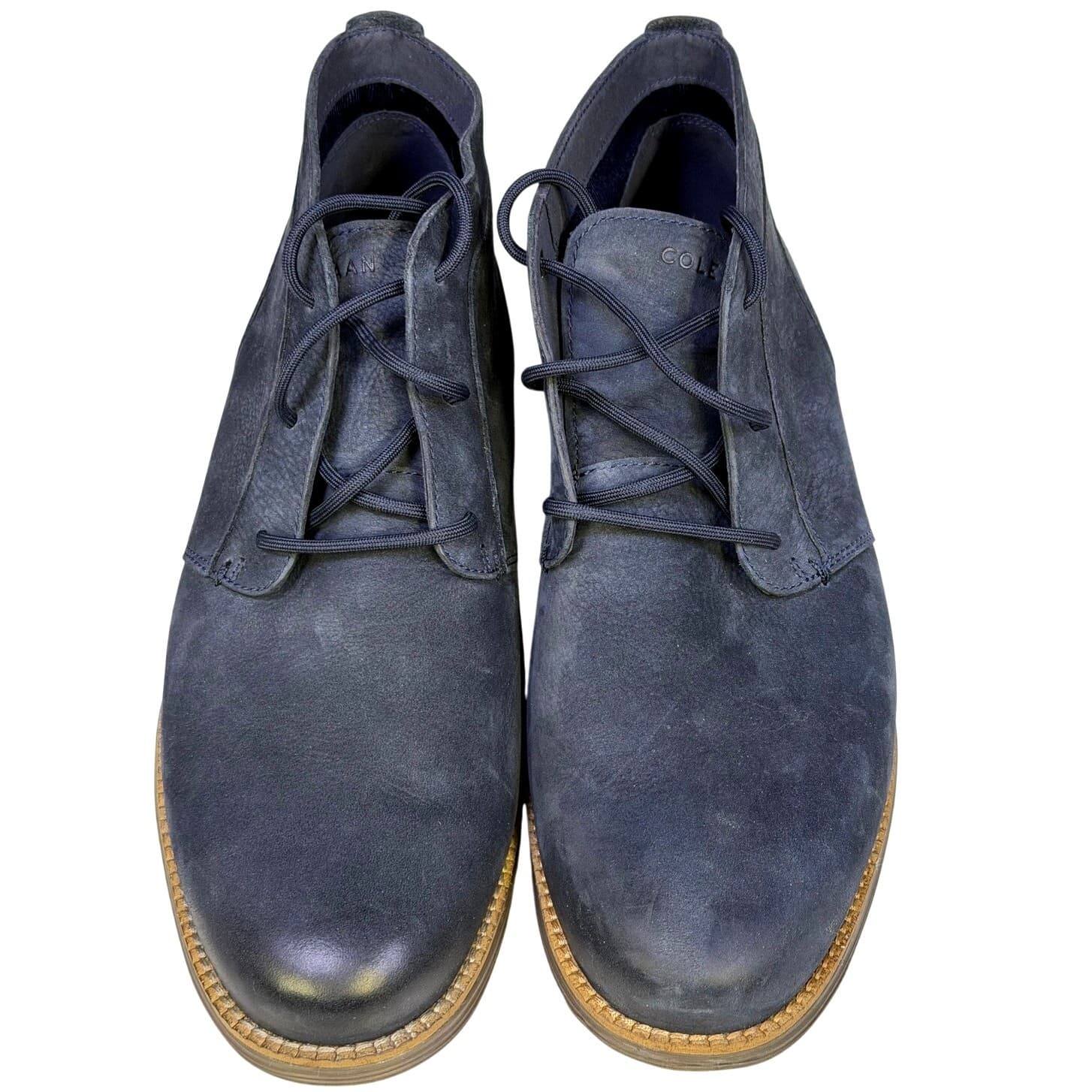 Cole Haan Original Grand Chukka 10M Gray Nubuck Casual Boots Comfort Lace C30302