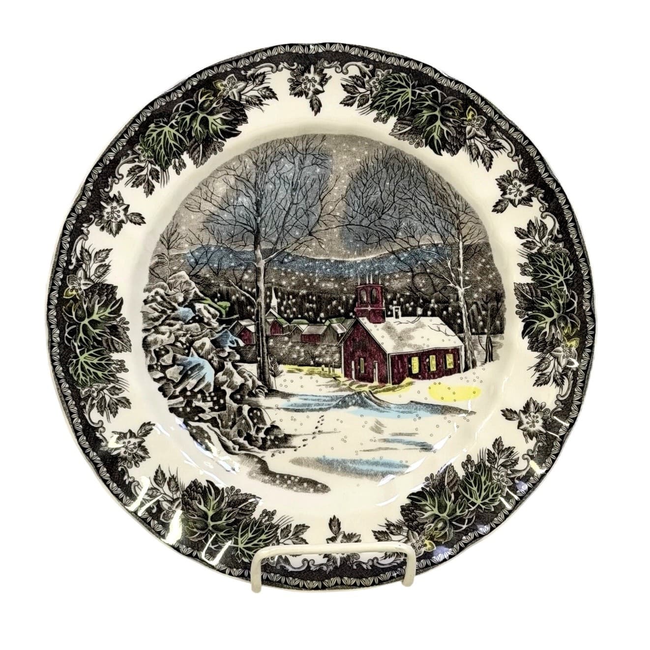 Johnson Bros Friendly Village England 1883 'The School House' 9.75" Dinner Plate