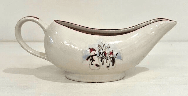 Royal Seasons Stoneware Snowman Gravy Boat