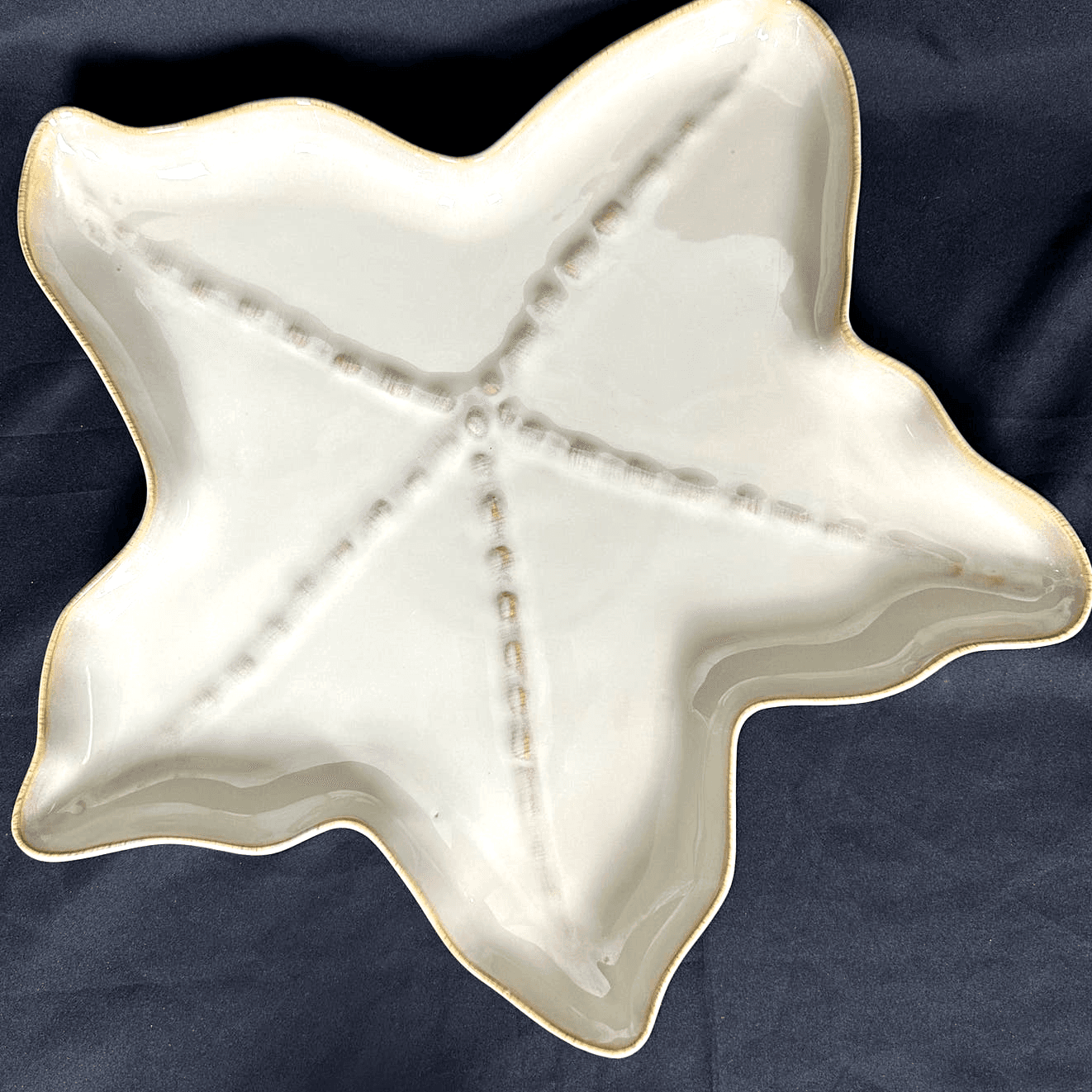 Sonoma life+style Unique Nautical Sand Extra Large Starfish Serving Platter 19"