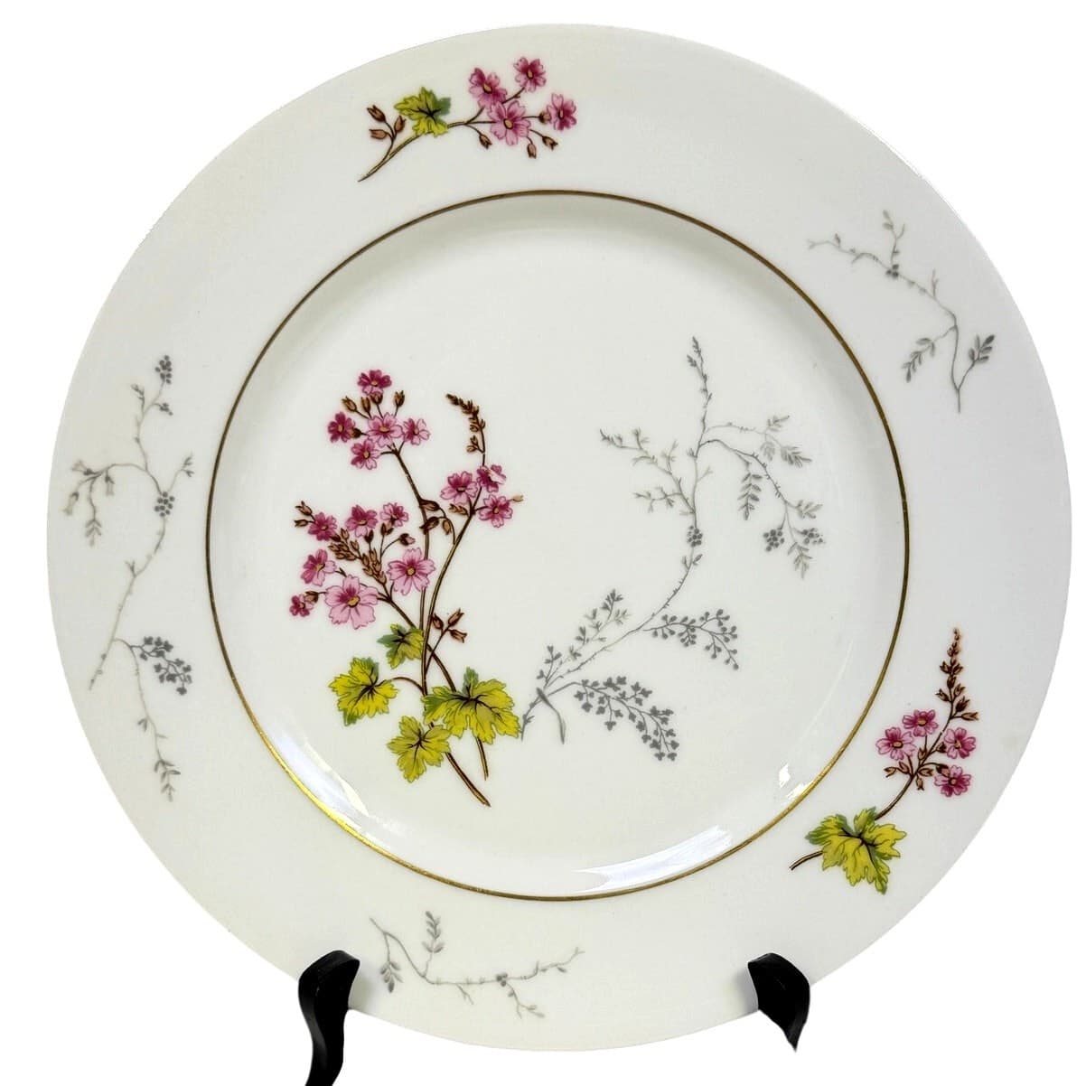 Charles Field Haviland Limoges 'Spring Blossom' 10" Dinner Plate-Excellent