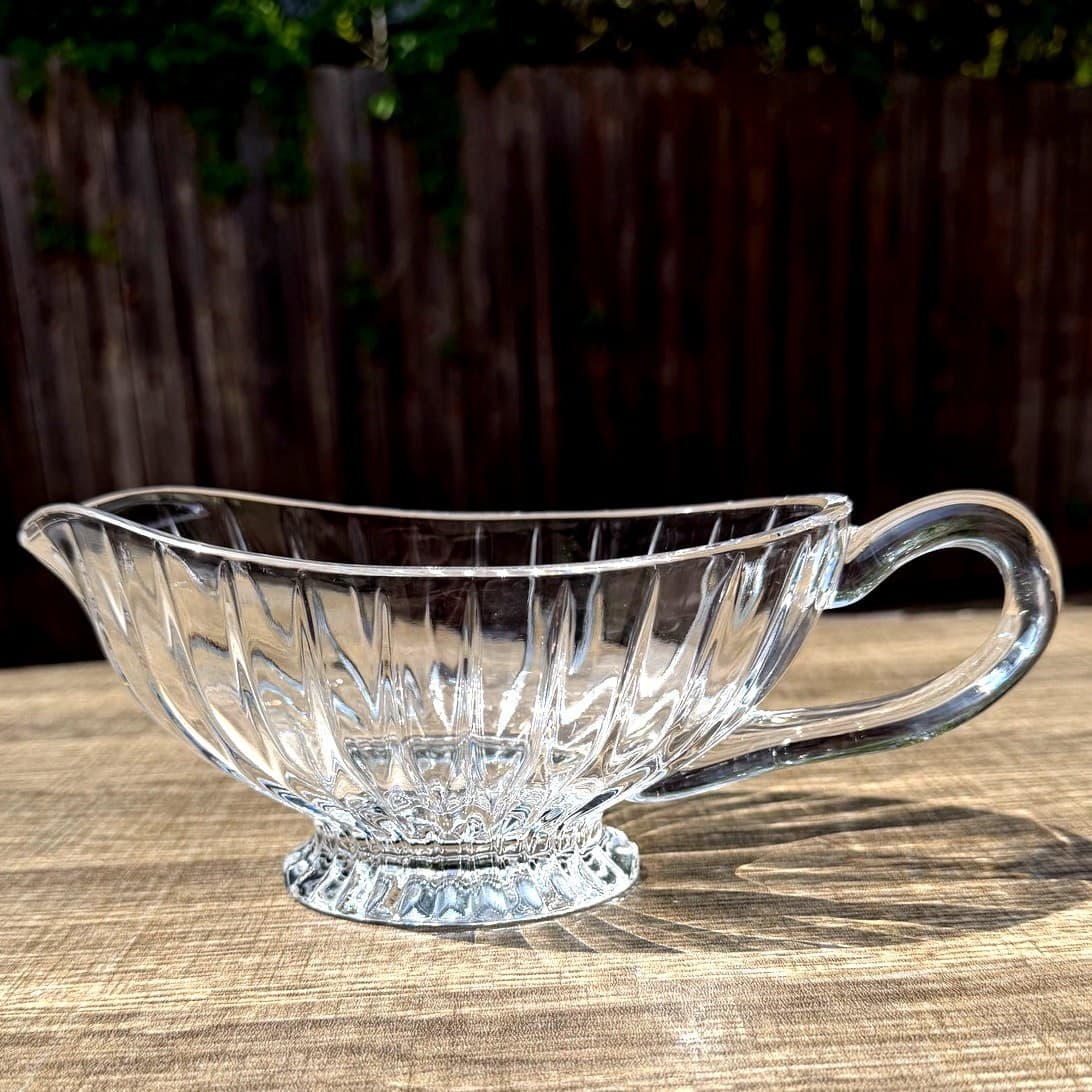 Mikasa Retired 1987-2010 'Park Lane' Crystal 9" Sauce/Gravy Boat-Excellent