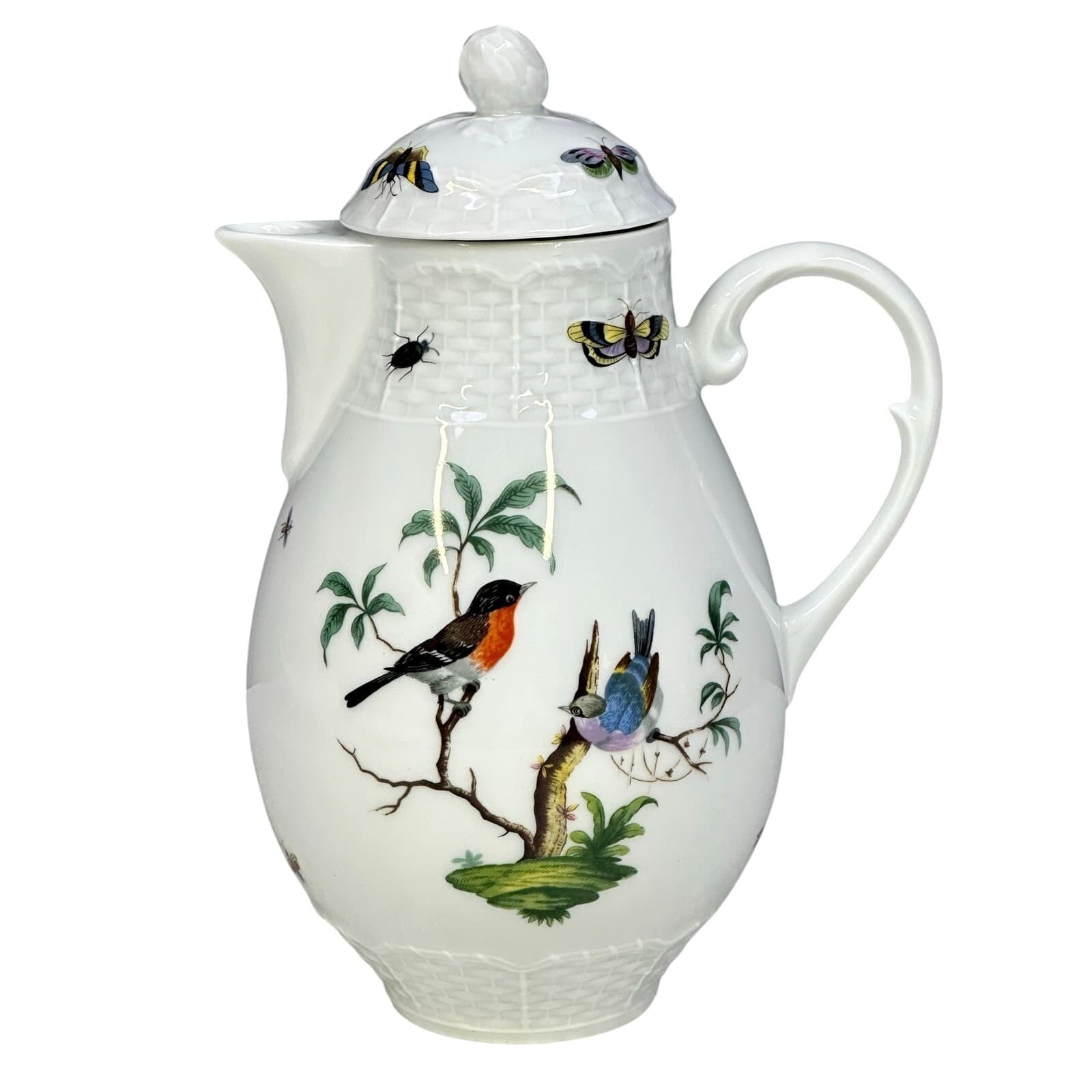 Ceralene Raynaud Limoges Retired 1988-1996 'Les Oiseaux' 5 Cup #1 Coffee Pot