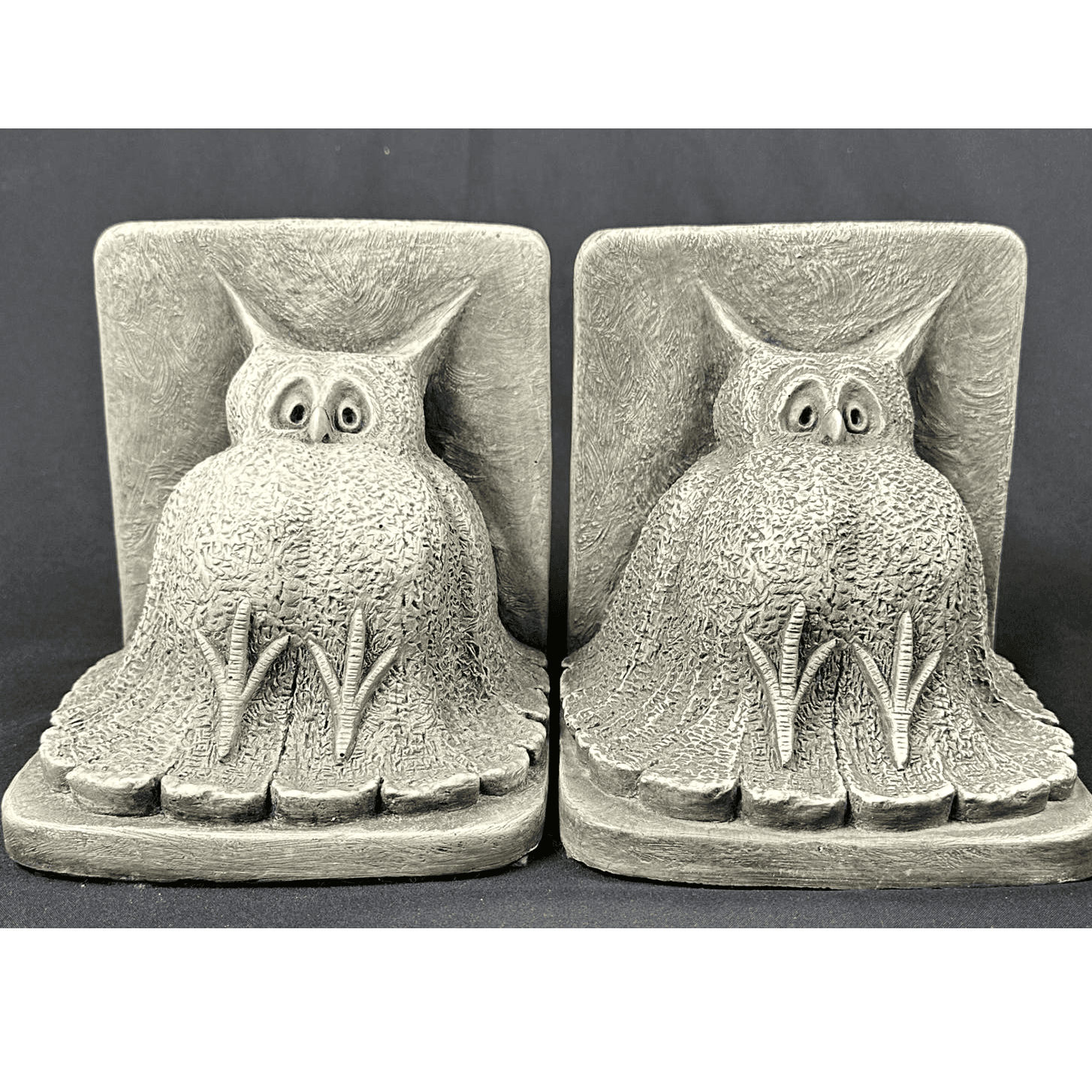 WITT 1973 Signed Fat Owl Vintage Bookends UNIQUE & RARE FIND! SET of 2