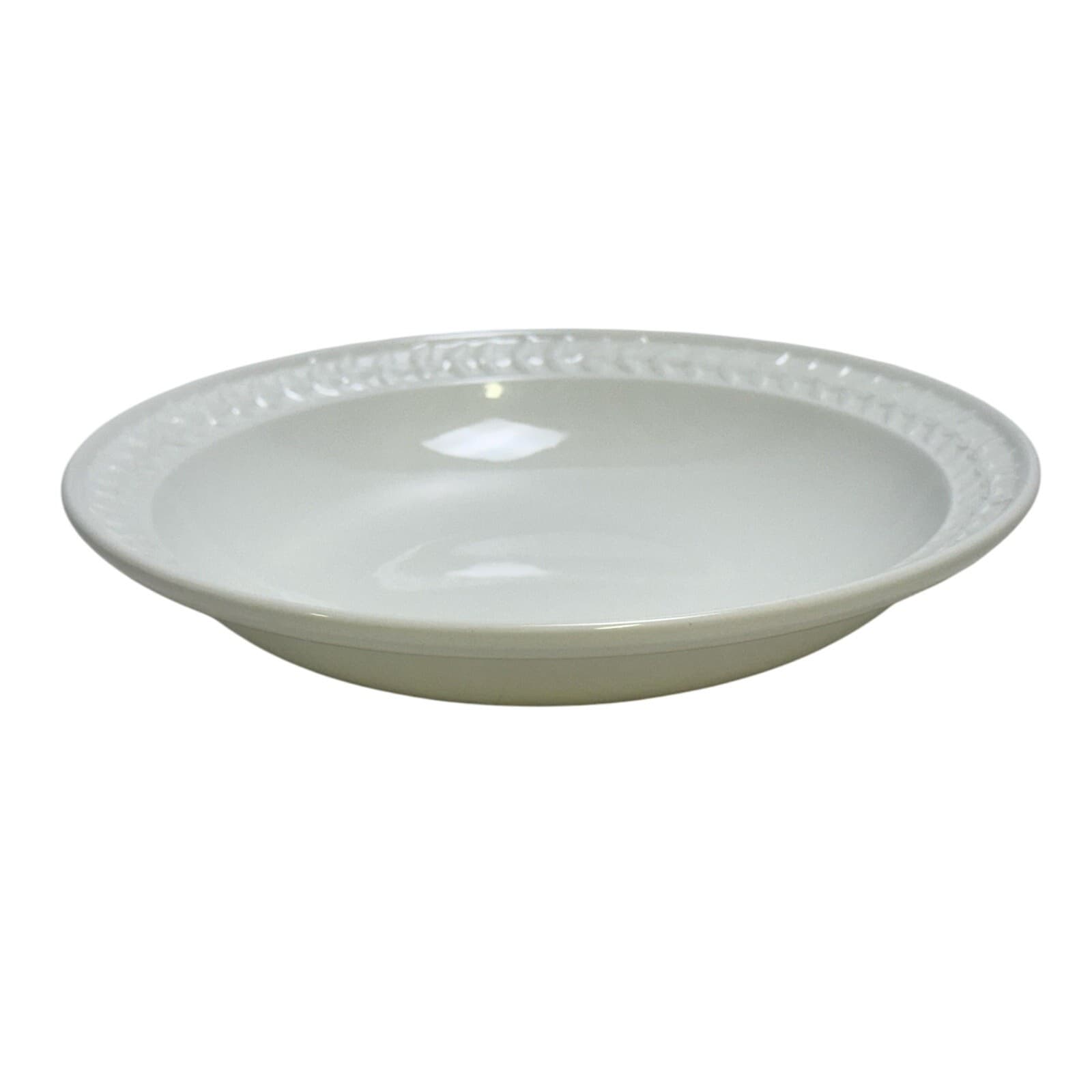 Portmeirion 1998-2006 Retired 'Options' Embossed Smooth Laurel Rim Soup Bowl