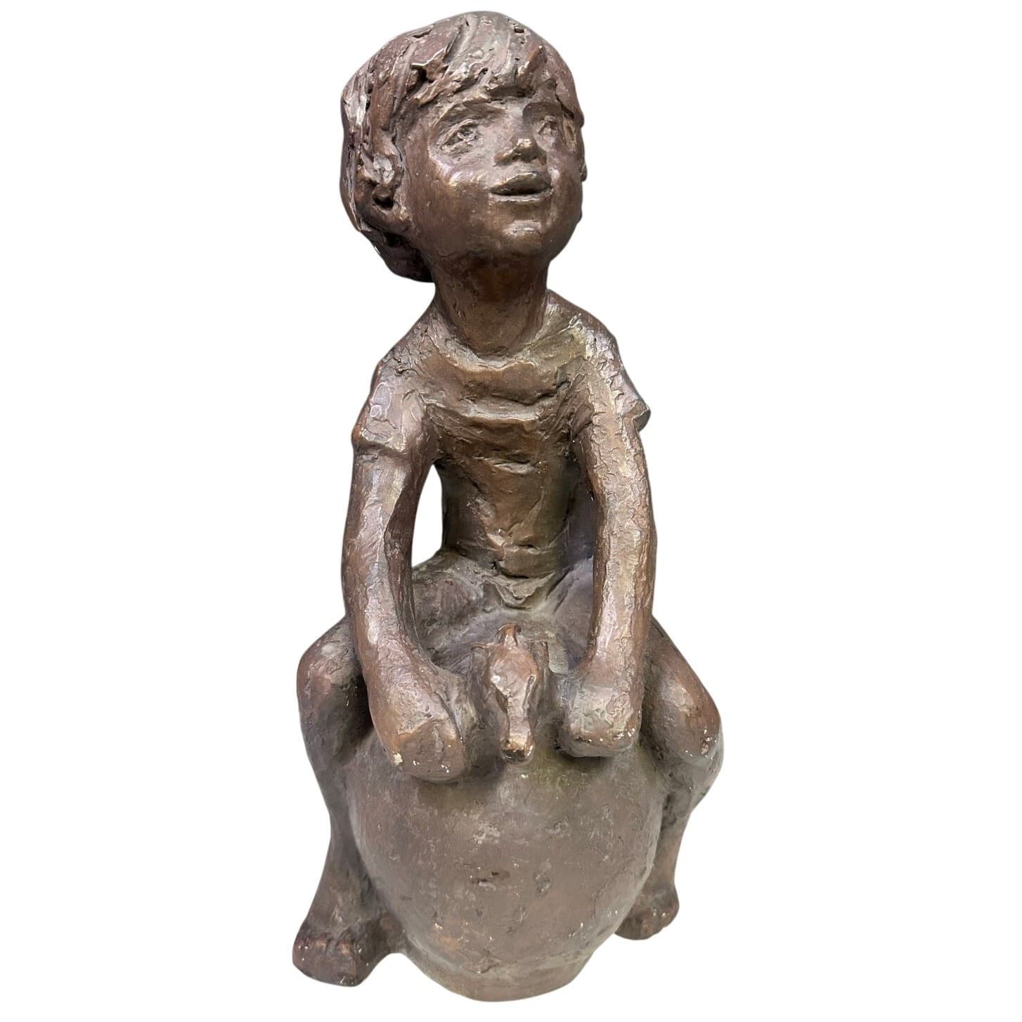 Austin Productions 1972 BOY ON BALL 13" Figurine