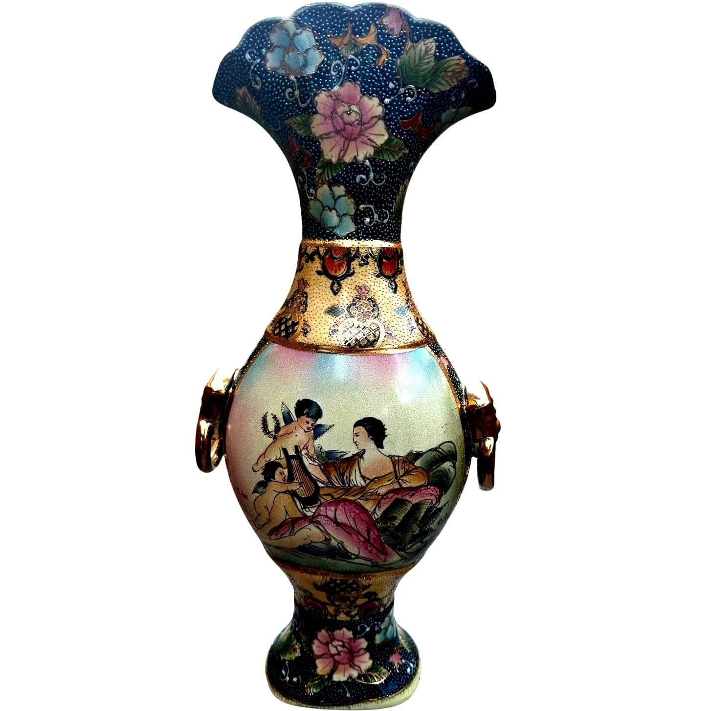 Satsuma Celestial Collection C. Lee Limited Edition Signed 18" Vase/Urn #24/5000