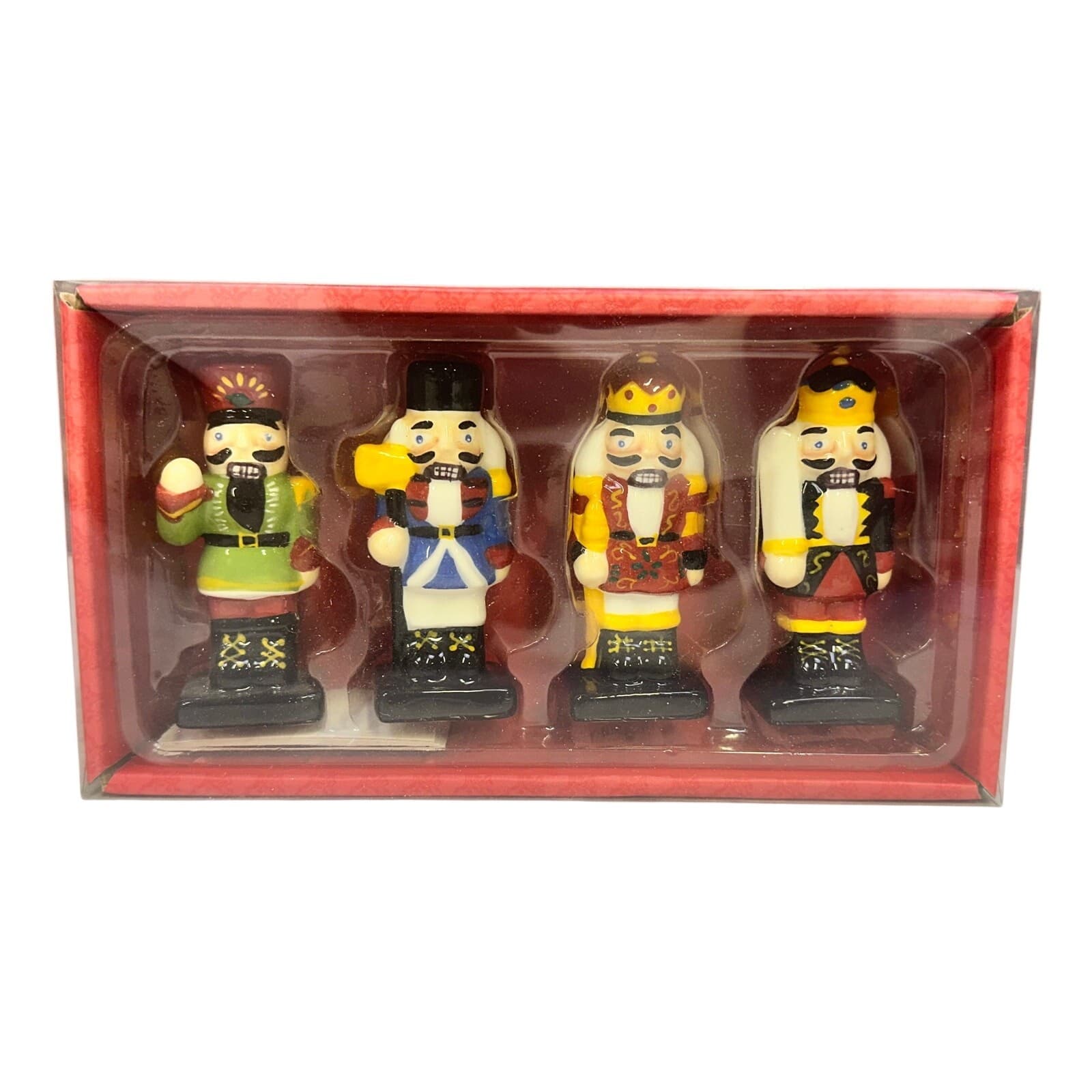 World Market Holiday Passport 3" Nutcracker Place Card Holders NIB Set of 4