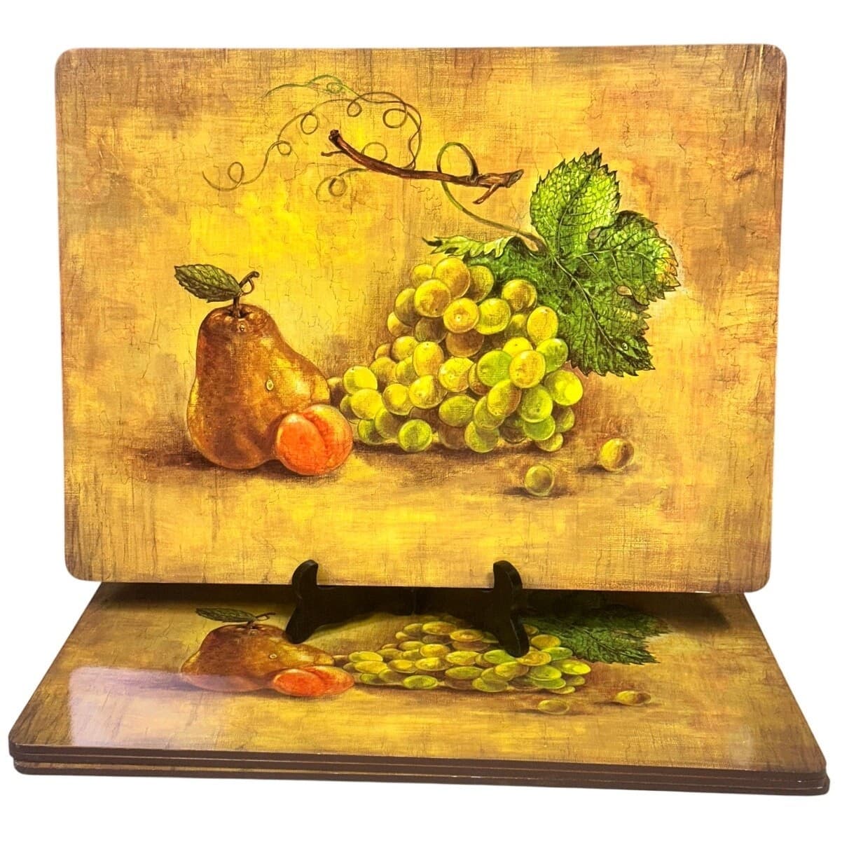 Pimpernel England Cork Back 'Fruit Medley' Vintage Placemats-Set of 4