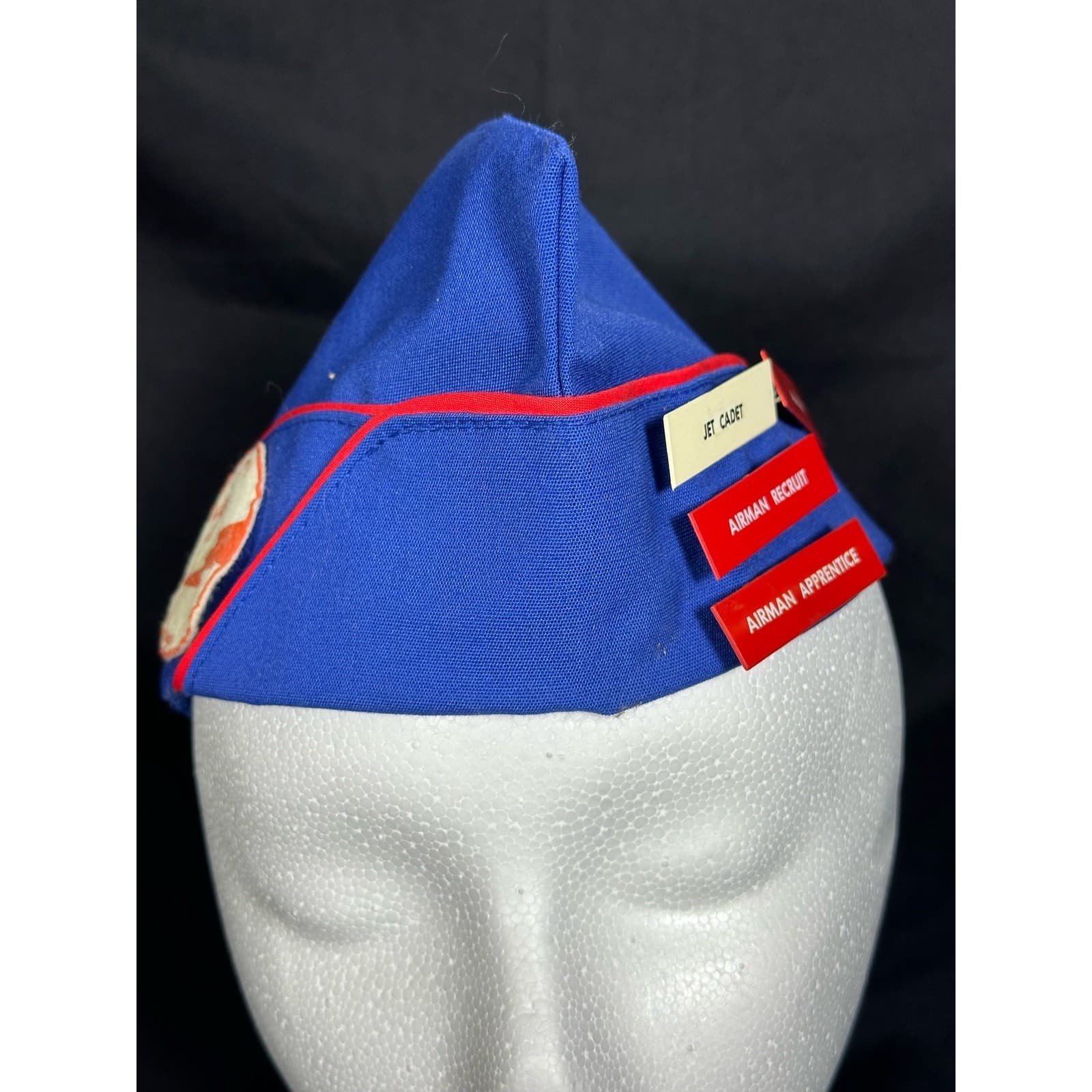 Military Side Flight Cap Lightning Dodgers Patch & Insignia Pins Rare Vintage