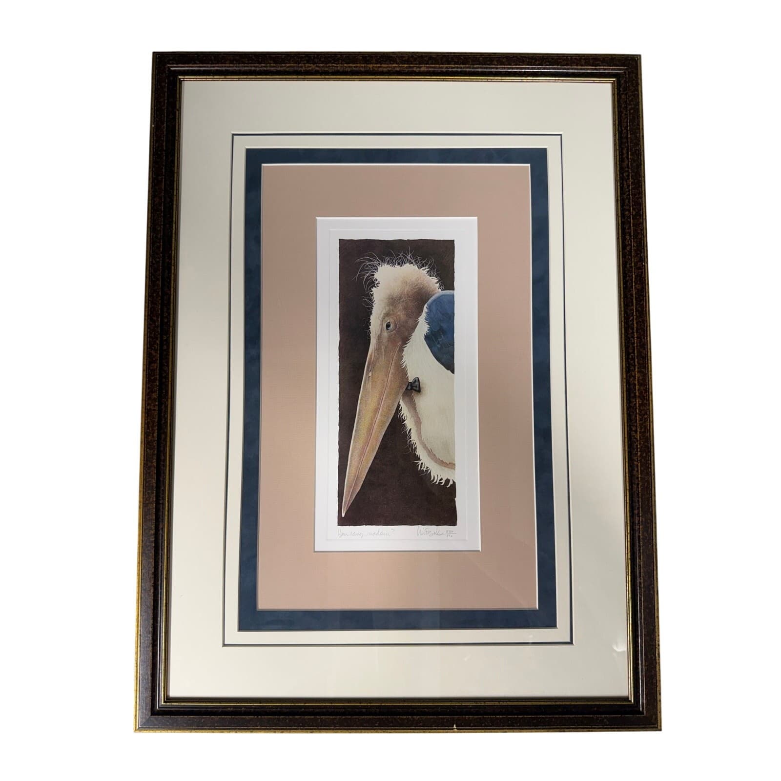 Will Bullas 'You Rang, Madame?' LTD ED 236/850 Framed Artist Signed Print