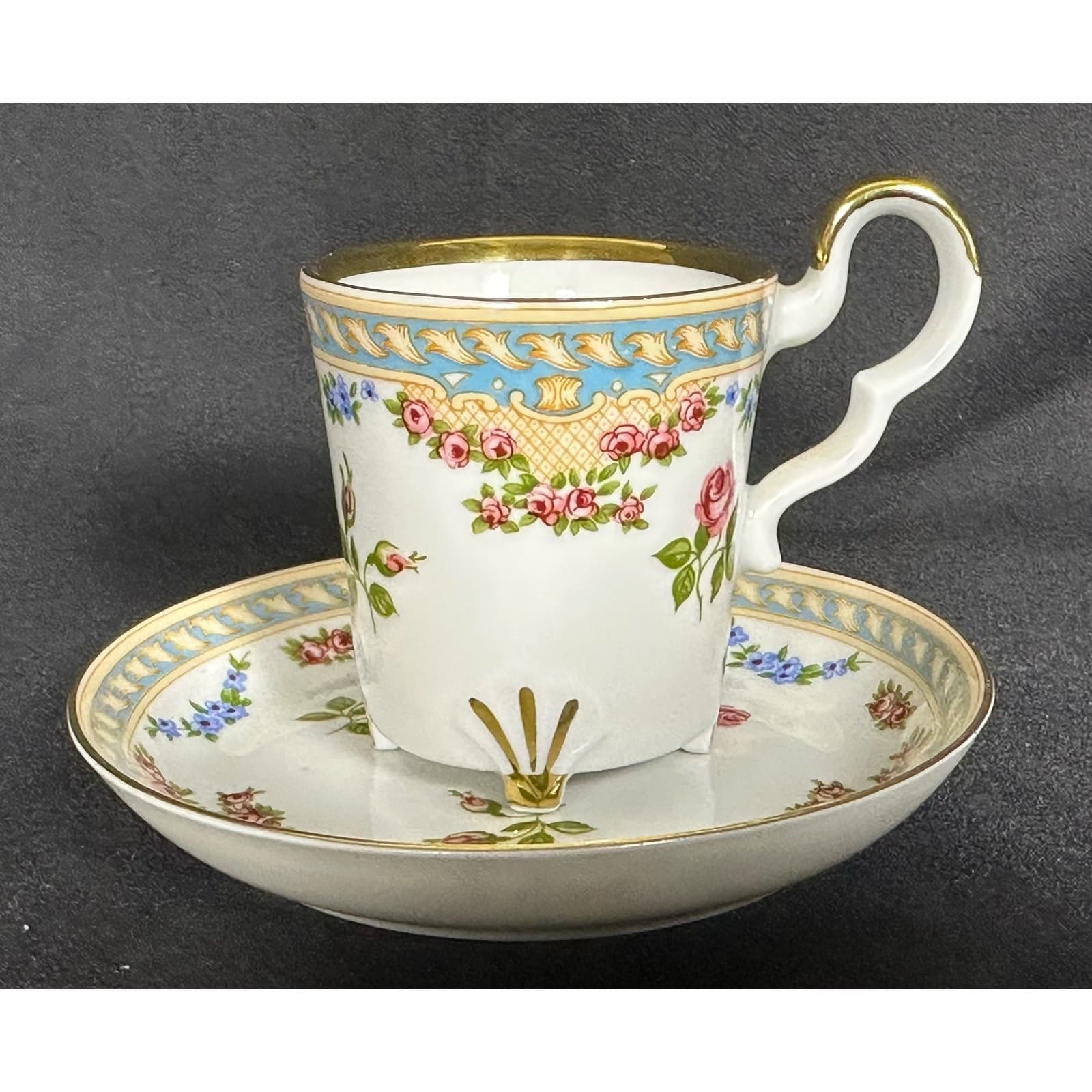 The Danbury Mint BAREATHER WALDSASSEN Demitasse Cup & Saucer Bavaria Germany