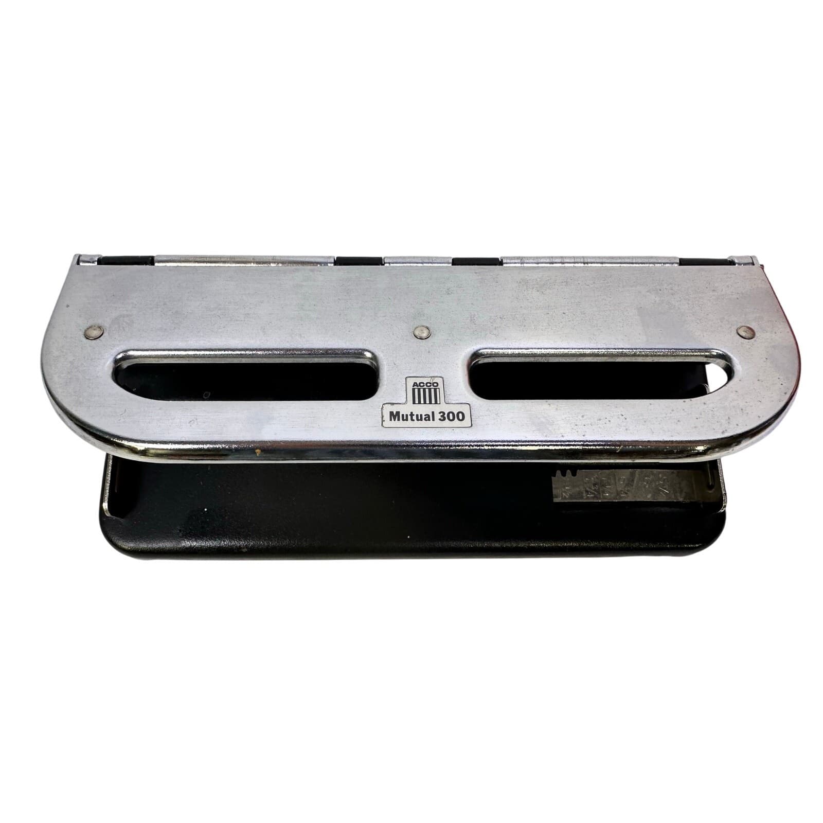 ACCO Mutual Centamatic Punch 300 Heavy Duty Vintage Adjustable Paper Hole Punch