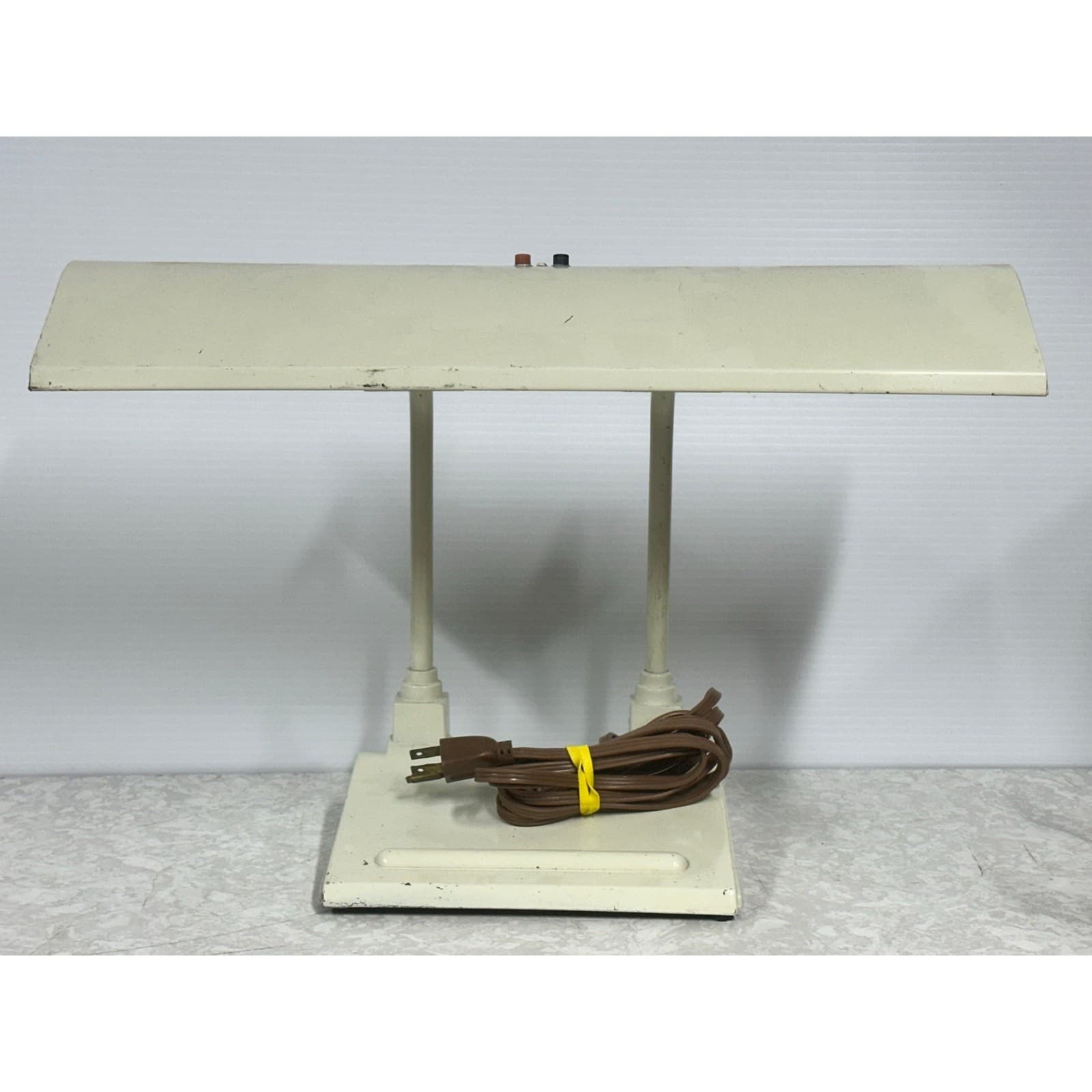 Art Specialty Midcentury Cream Color Fluorescent Desk Lamp