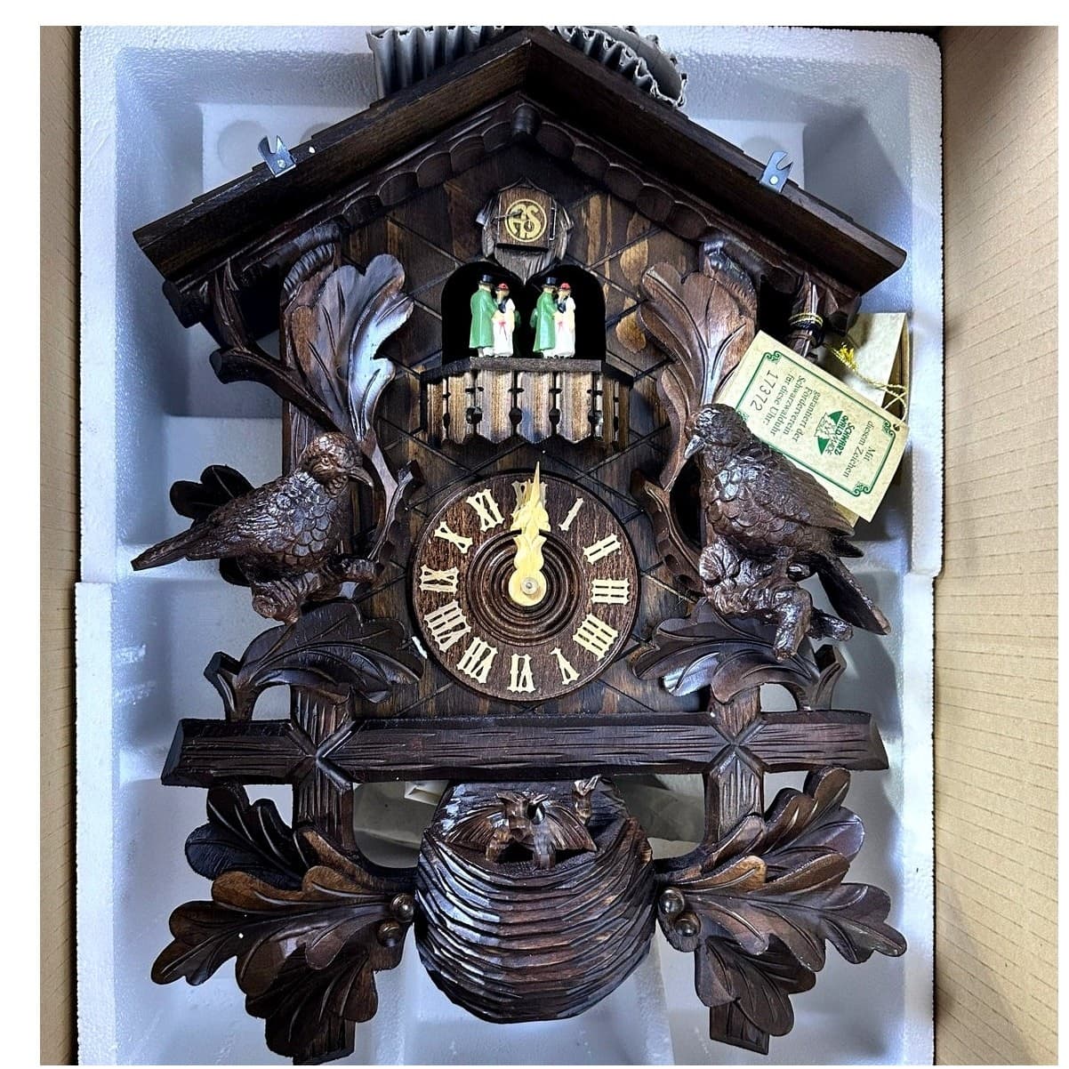 Schwarzwalder Uhren Schneider Black Forest 20" Cuckoo Clock Model 8TMT582-18-New