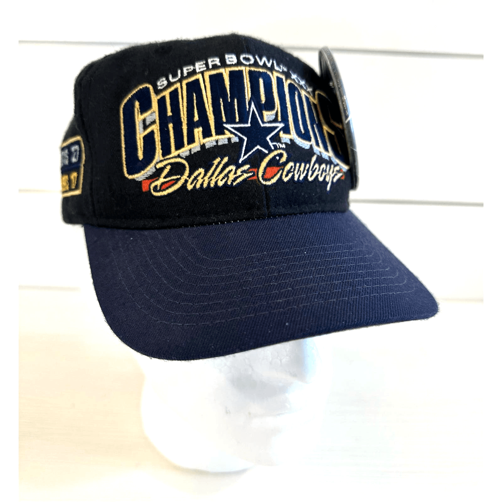 Dallas Cowboys Super Bowl XXX Champions #413/15000 Cap 3-1/2” Super Bowl Button