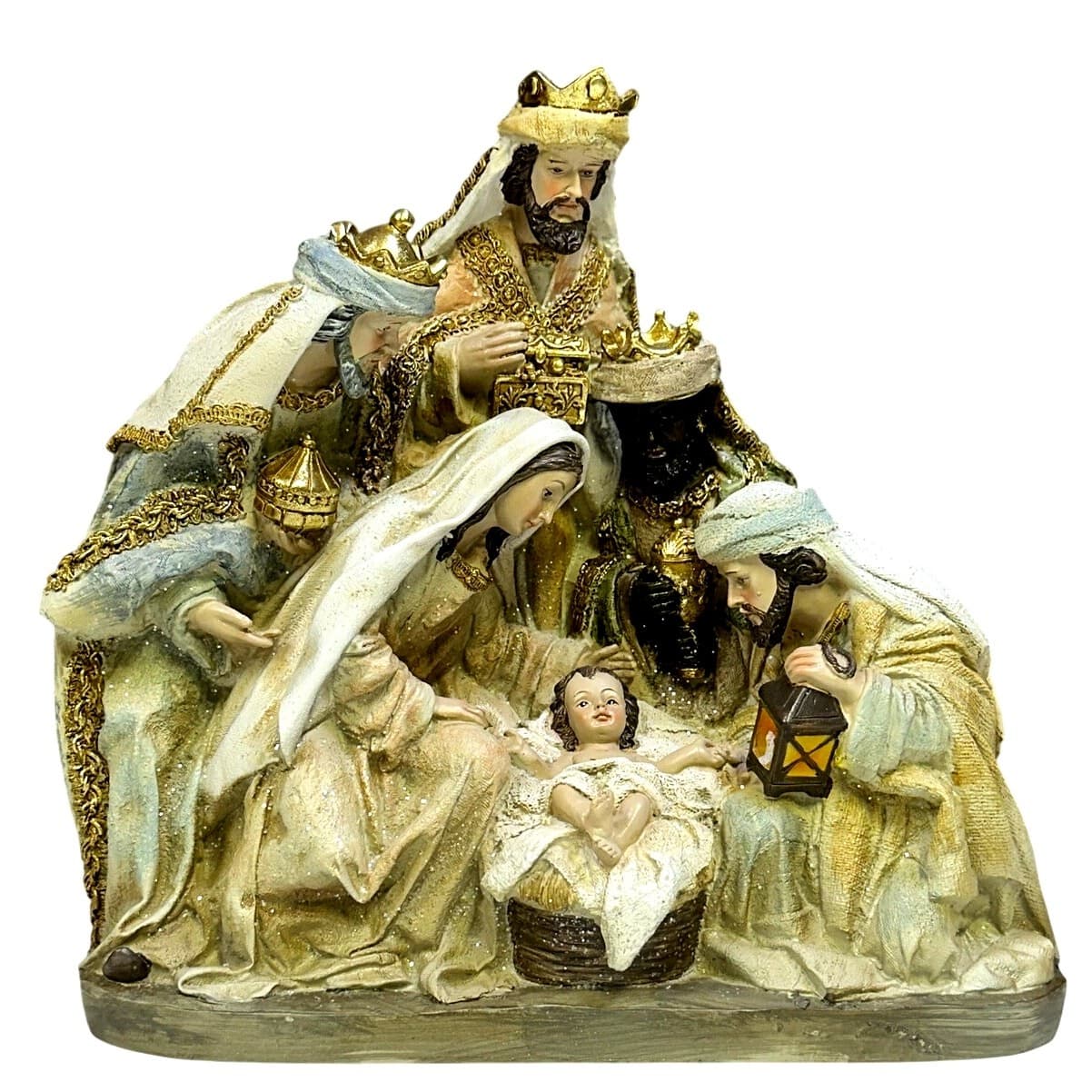 Mark Roberts 10" Nativity Holy Family and Three Kings Presentation-Excellent