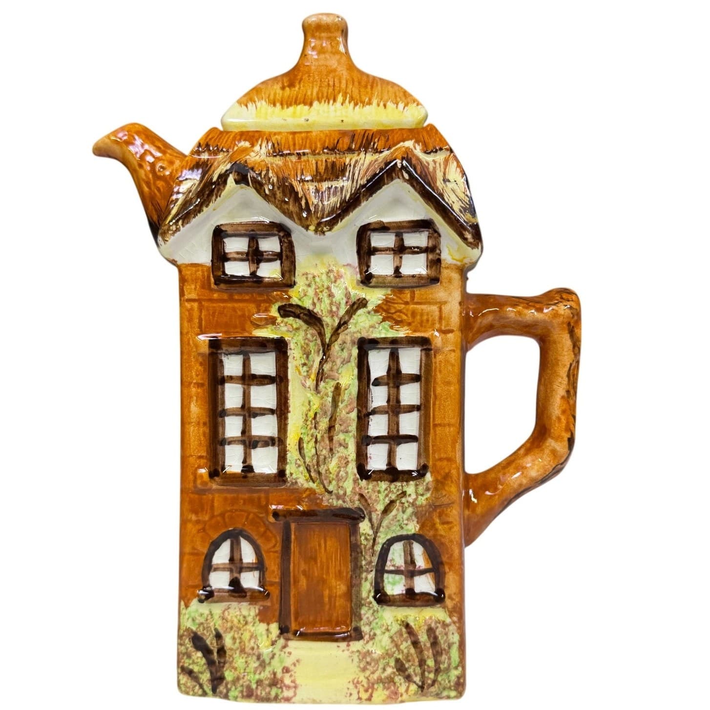 Price & Kensington 1950's-60's England 'Ye Olde Cottage' 9 5/8" Tall Coffee Pot!