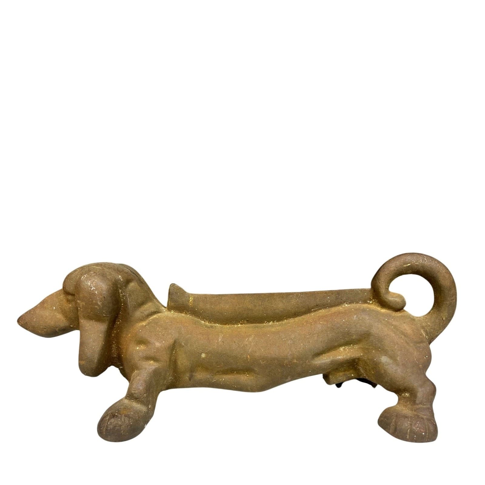 Rare Heavy Cast Iron Dachshund Wiener Dog Vintage Boot/Shoe Scraper Doorstop