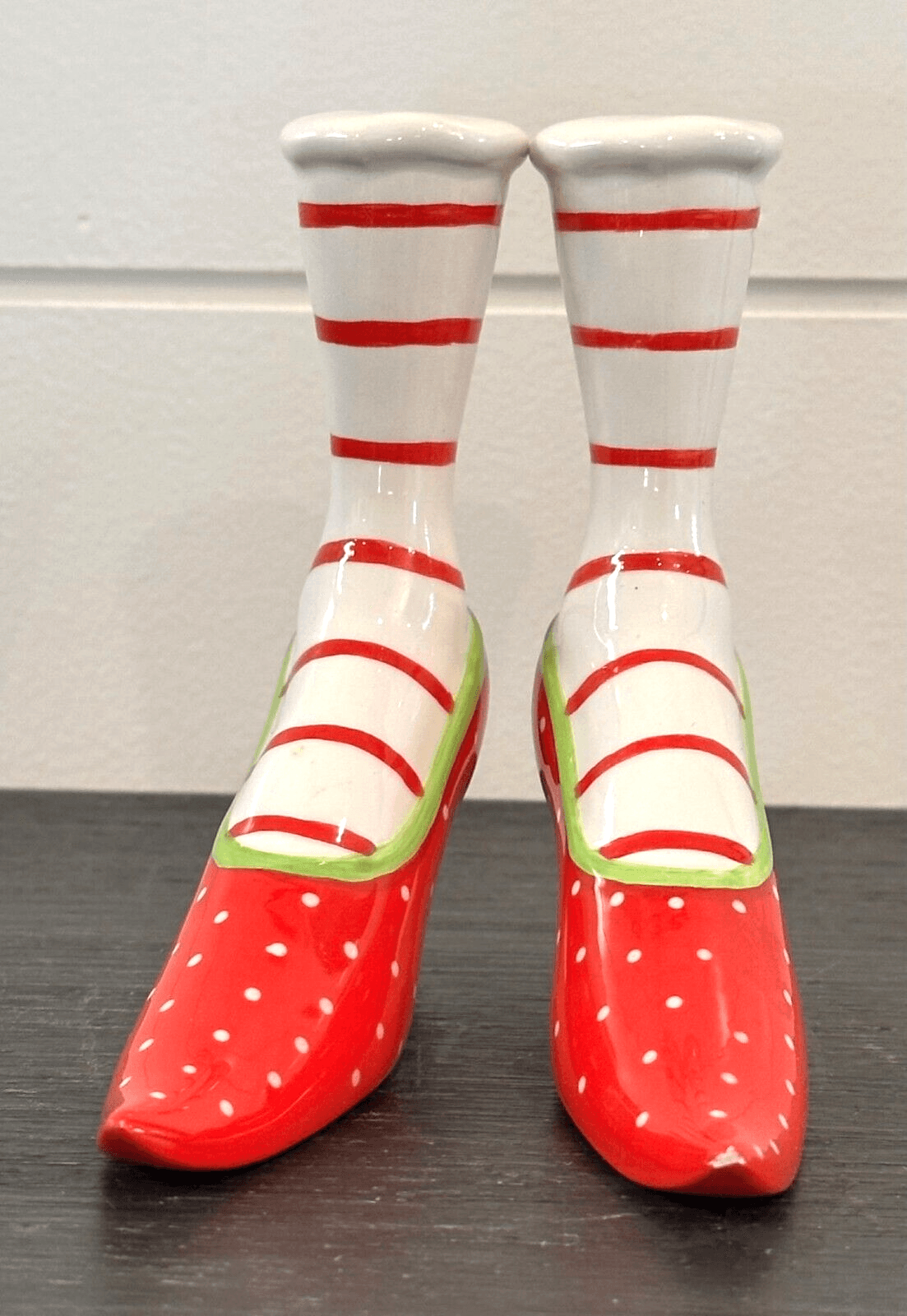 Salt and Pepper Shakers Dept 56 Kringle Elf Shoes